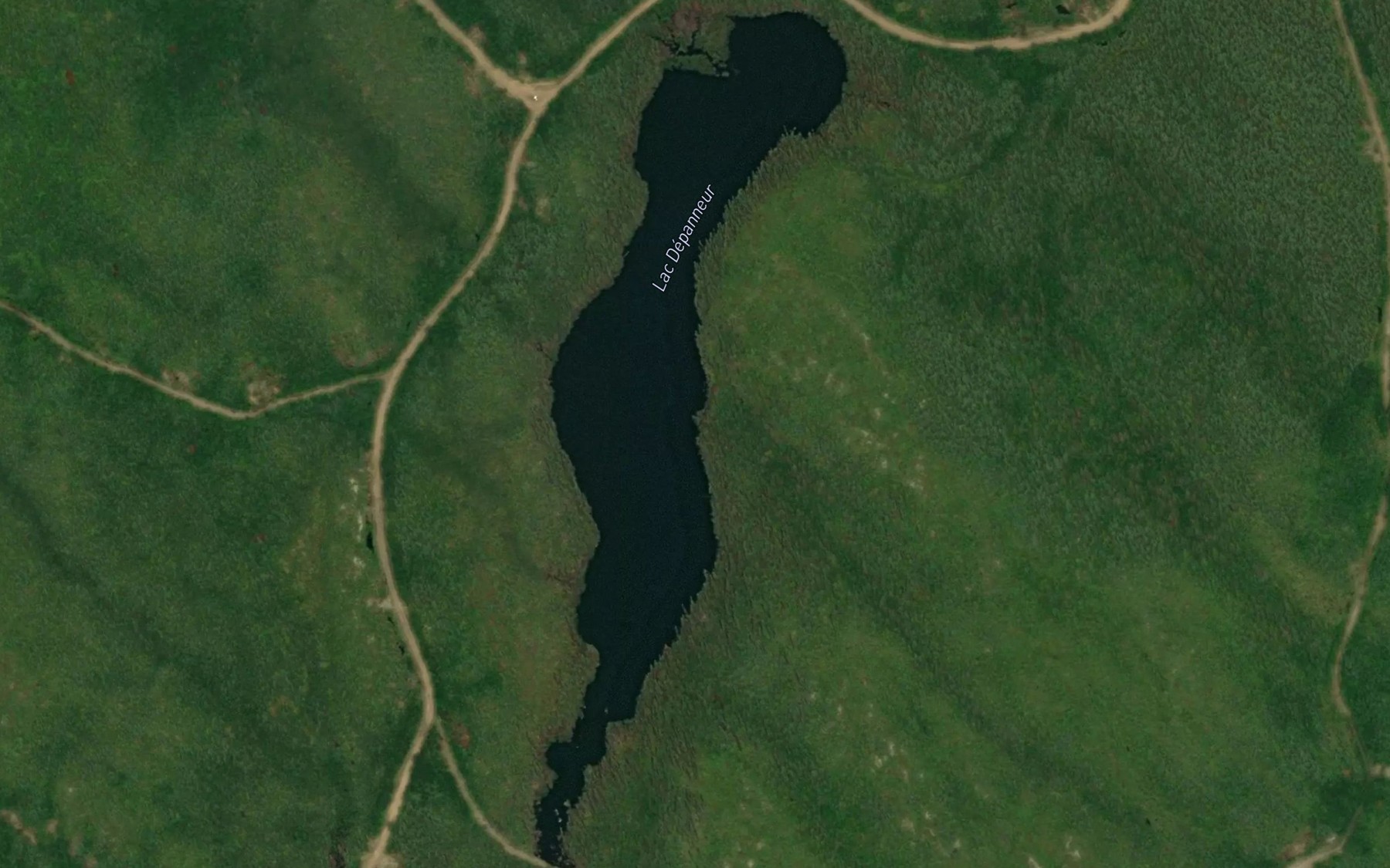 Satellite map of the Lac Depanneur