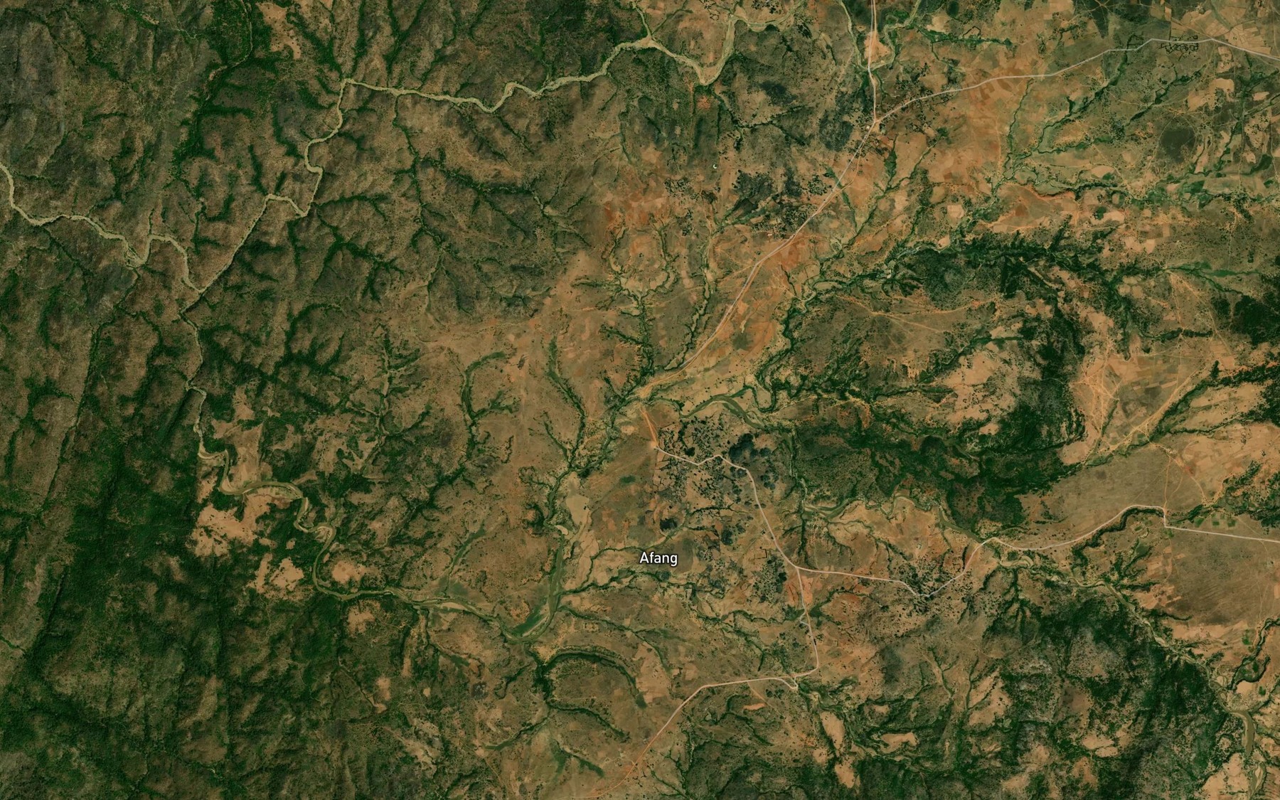 Satellite map of the River Affang