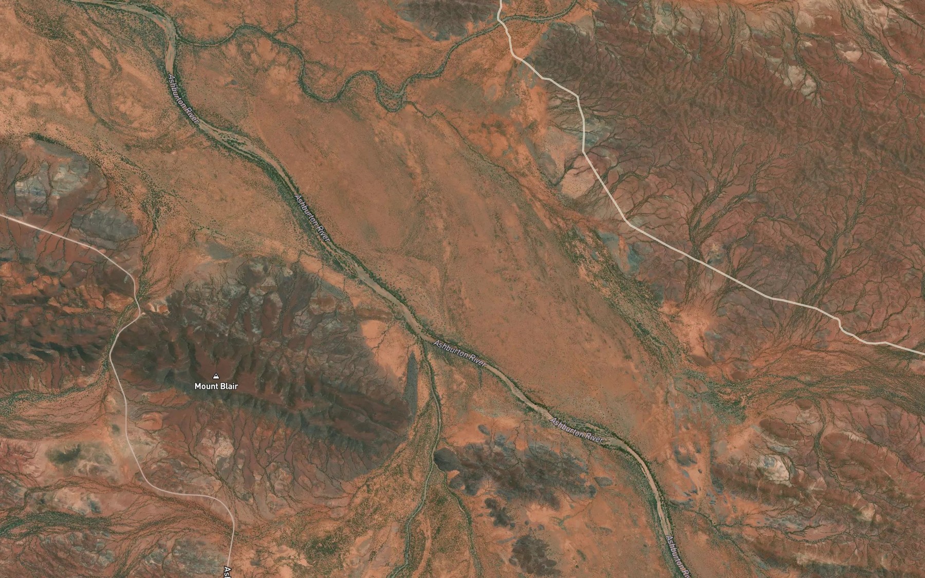 Satellite map of the Wandarry Creek