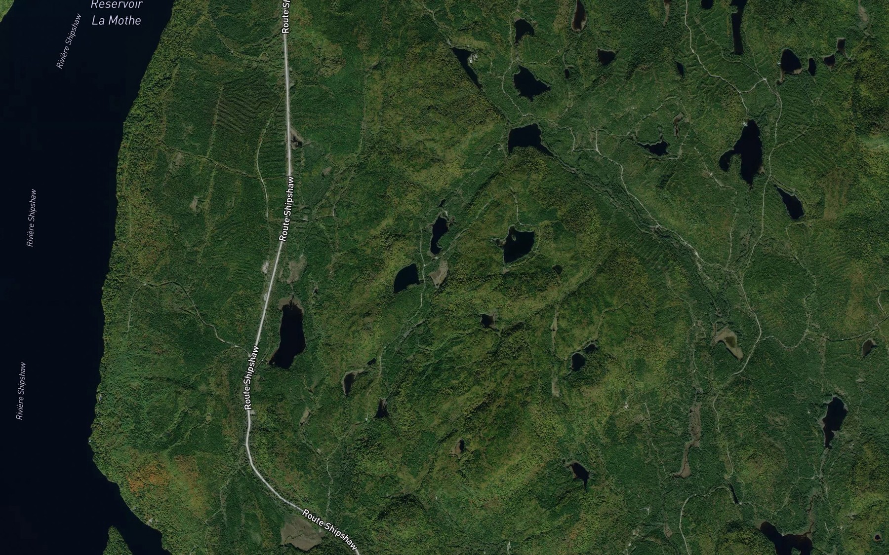 Satellite map of the Lac de la Tente