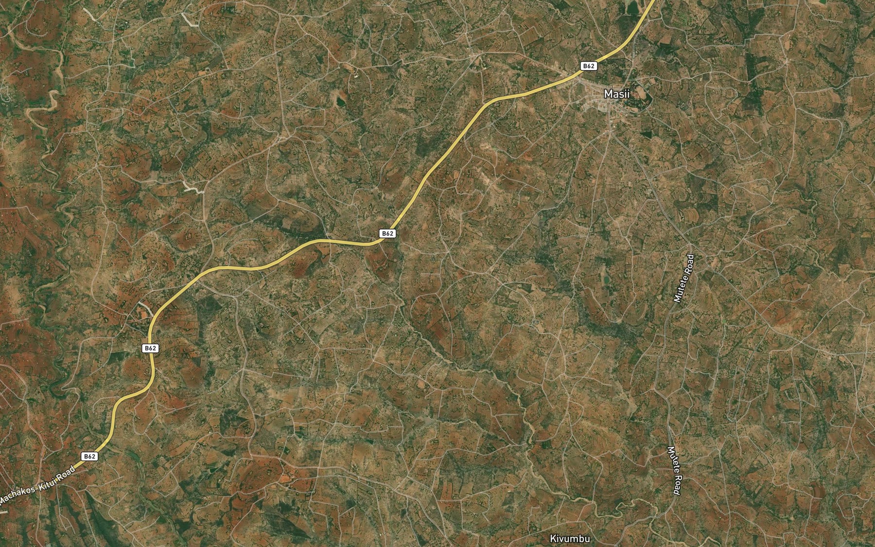 Satellite map of the Kyeenthei Dam