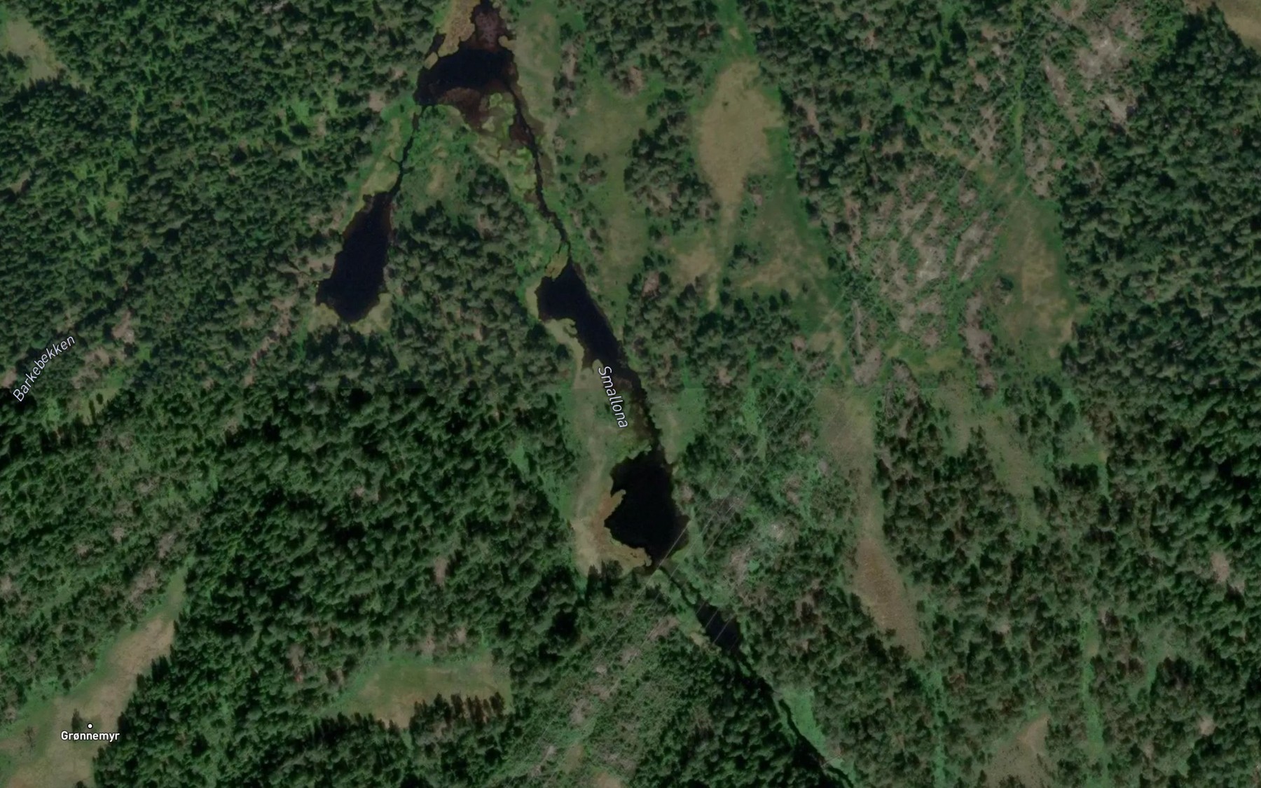 Satellite map of the Smallona