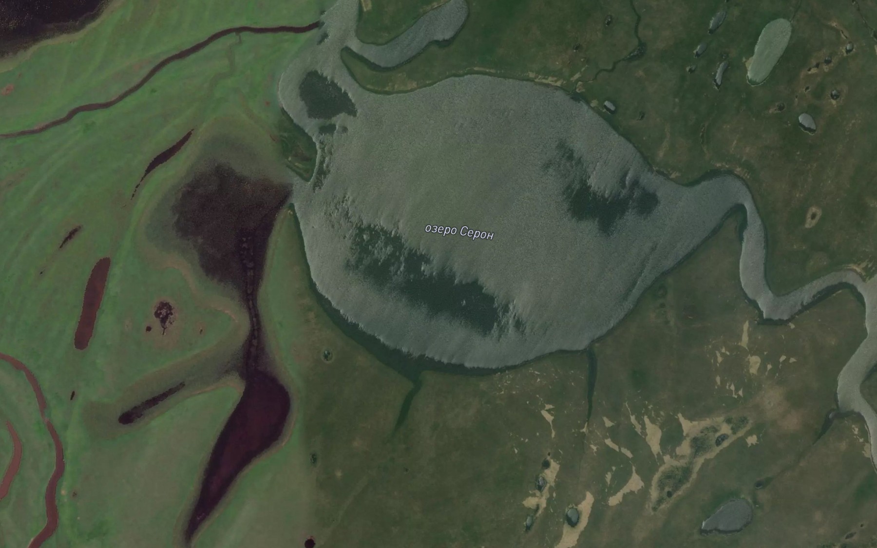 Satellite map of the Ozero Seron