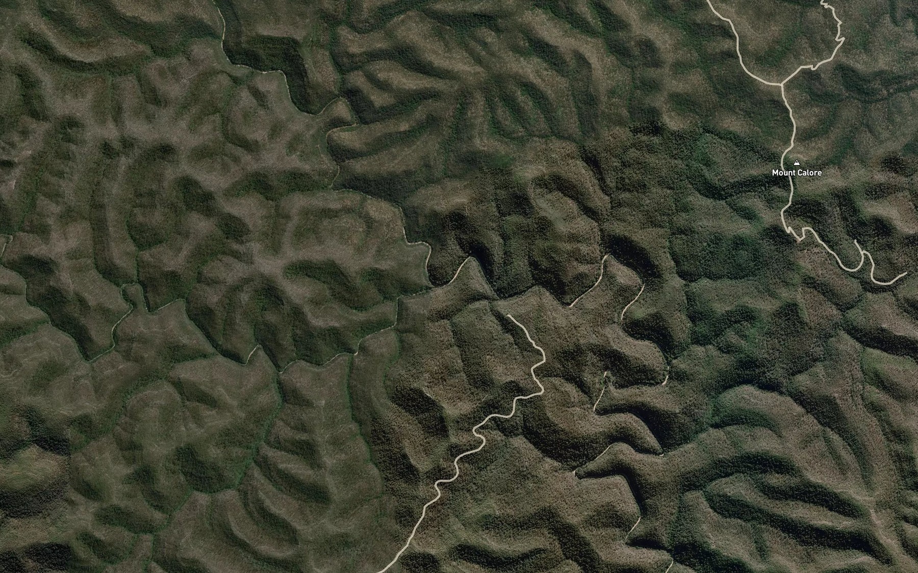 Satellite map of the Wareng Creek