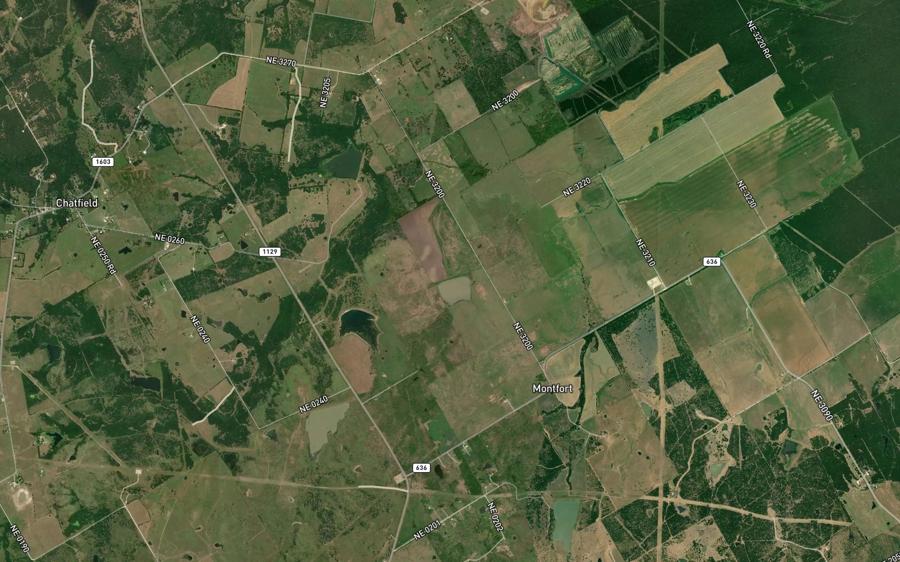 Satellite map of the Reservoir Number Eight