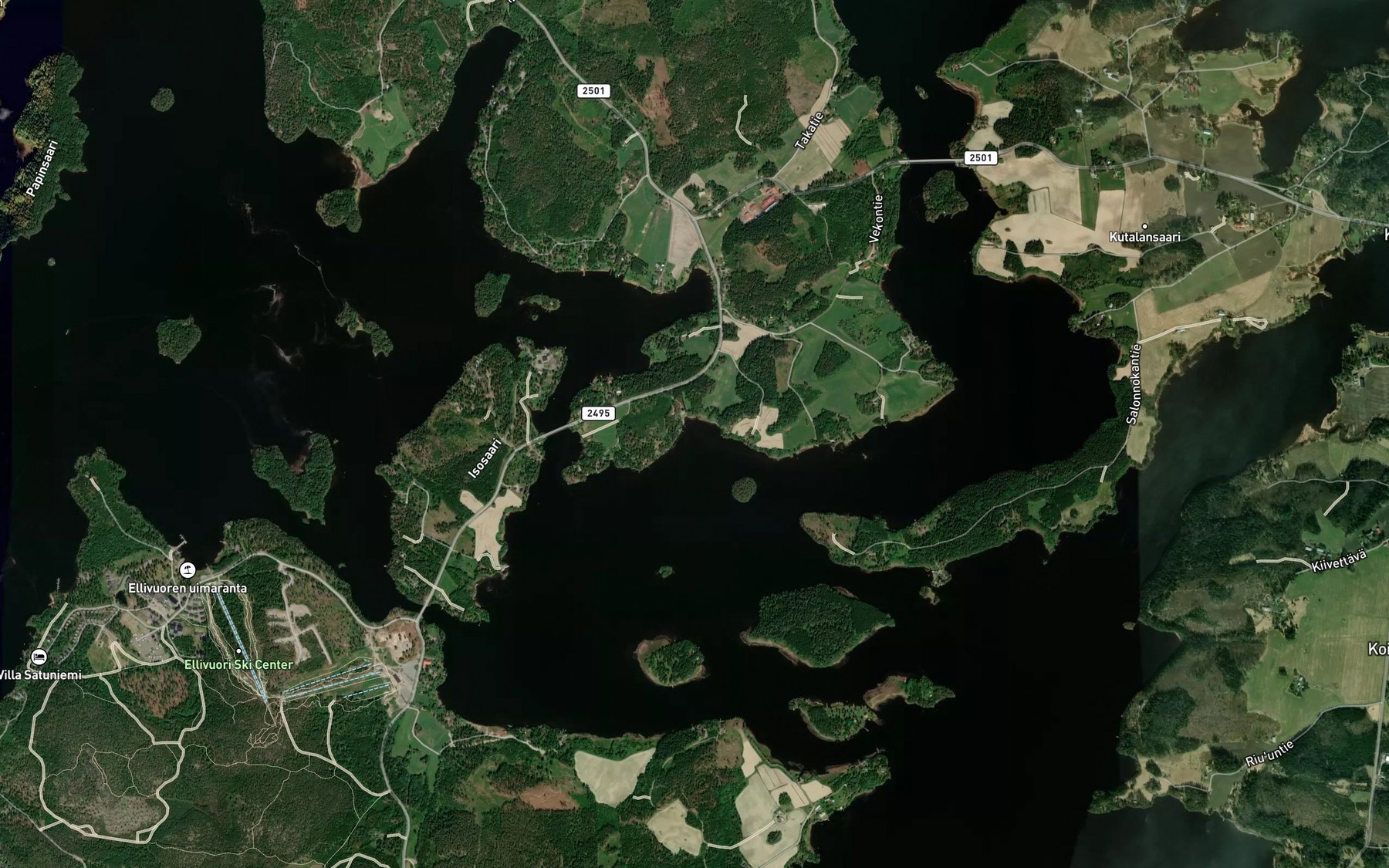 Satellite map of the Raviolahti