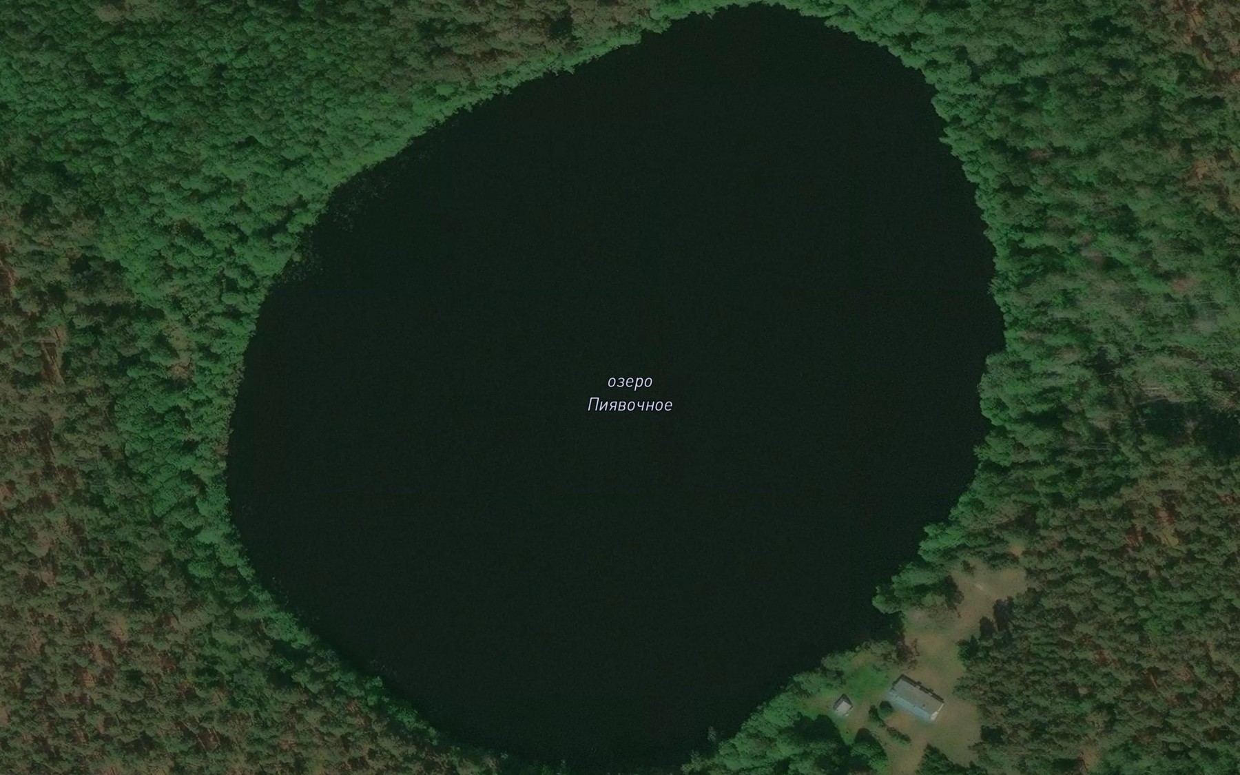 Satellite map of the Ozero Piyavochnoye