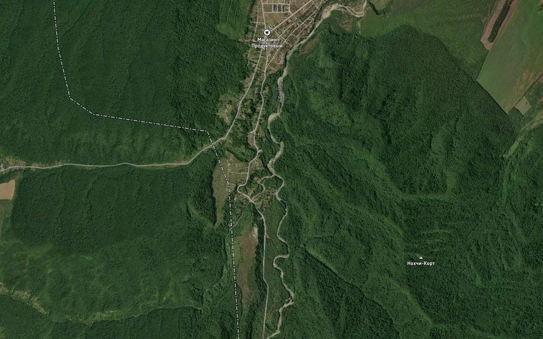 Satellite map of the Faetonka