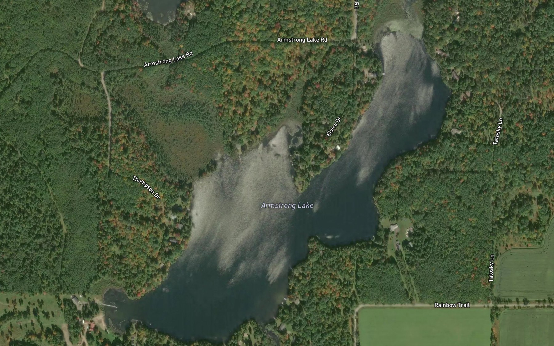 Satellite map of the Armstrong Lake