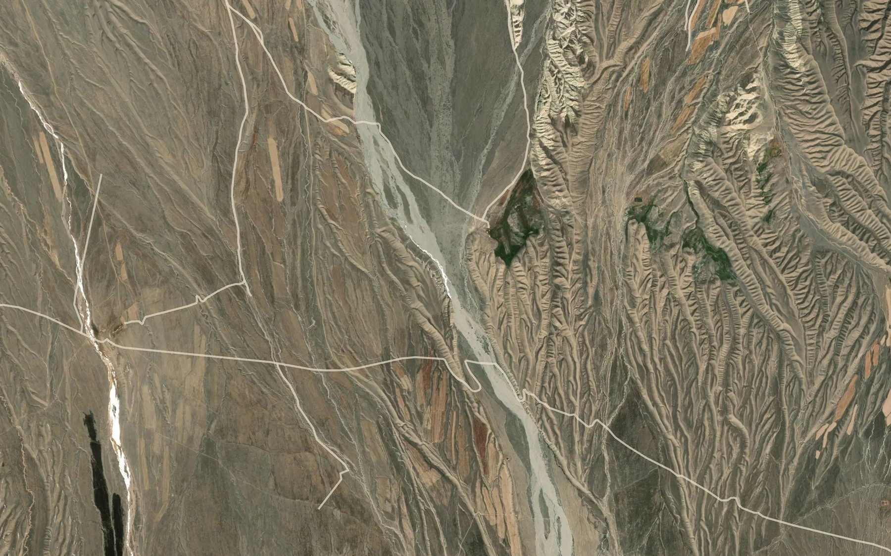 Satellite map of the Aksay