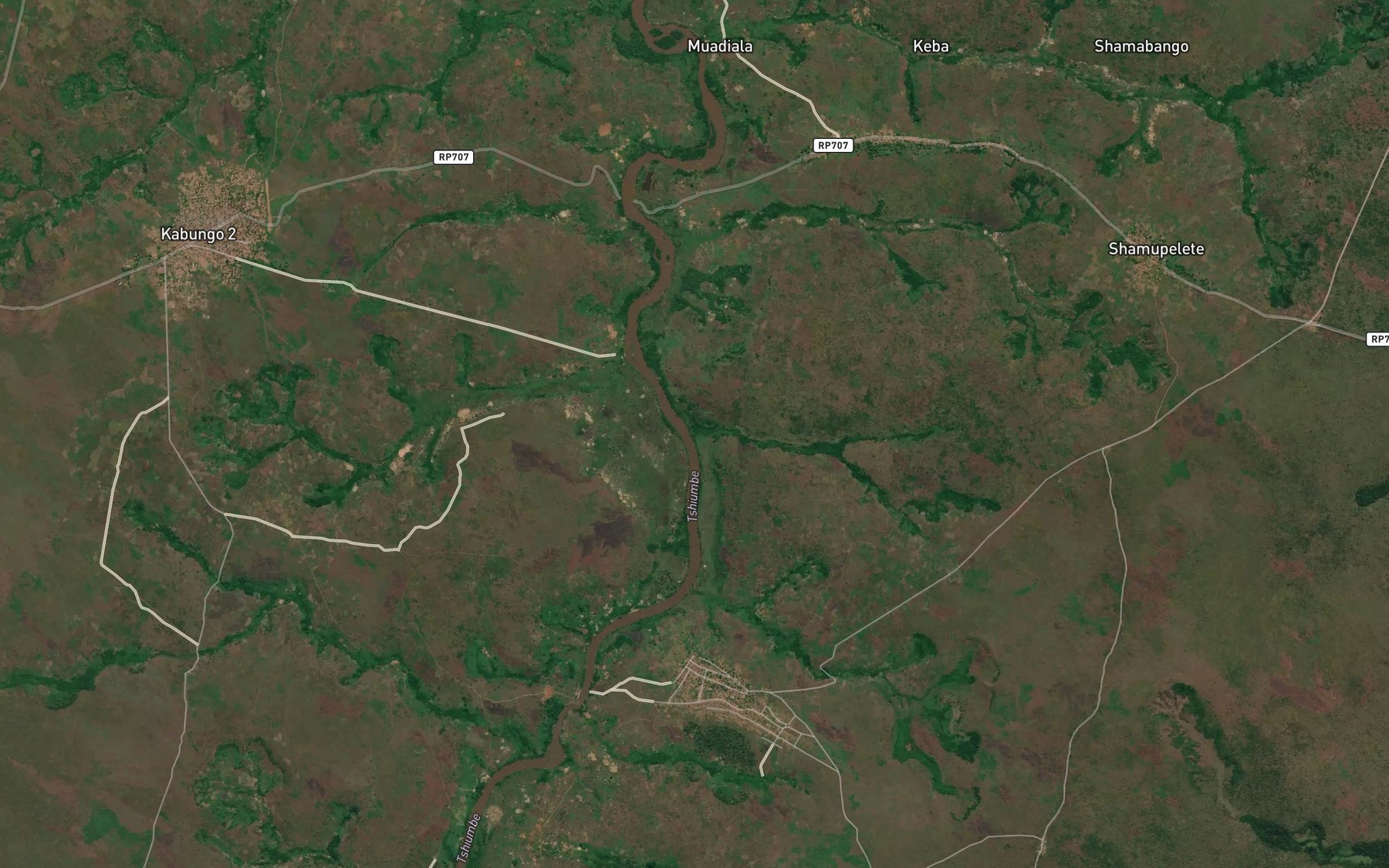 Satellite map of the Kamuwe