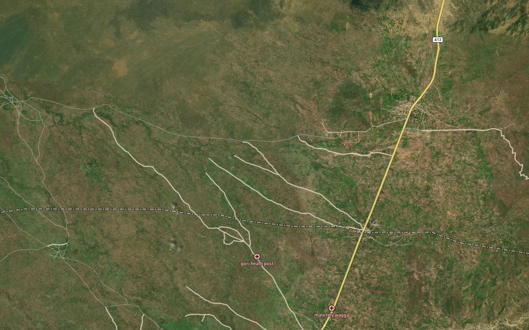 Satellite map of the Rafin Bgada