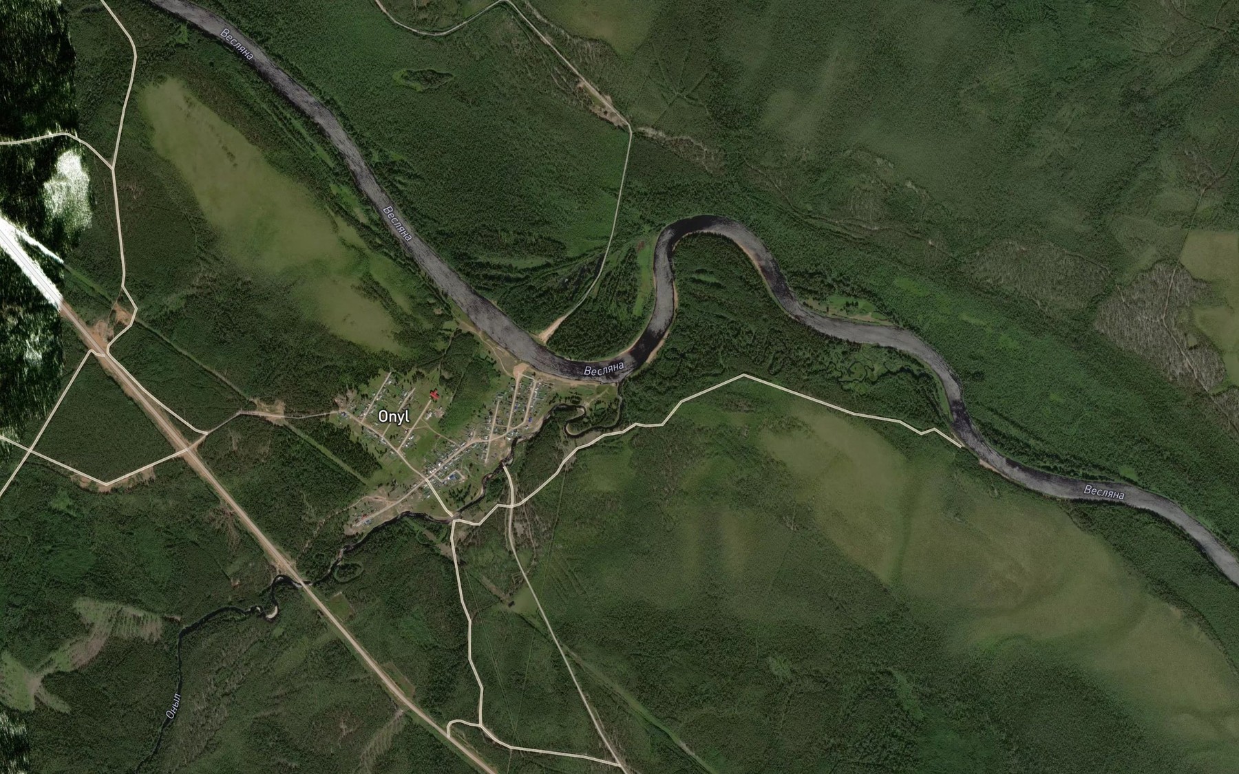 Satellite map of the Onyl