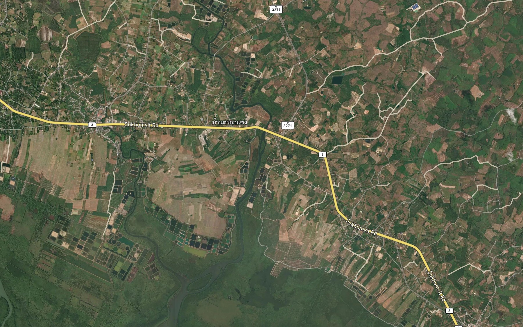 Satellite map of the Khlong Thung Phet