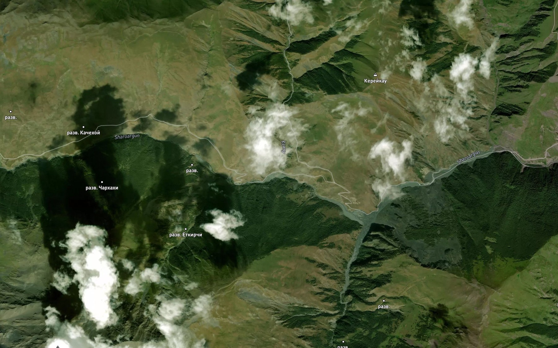 Satellite map of the Keichu