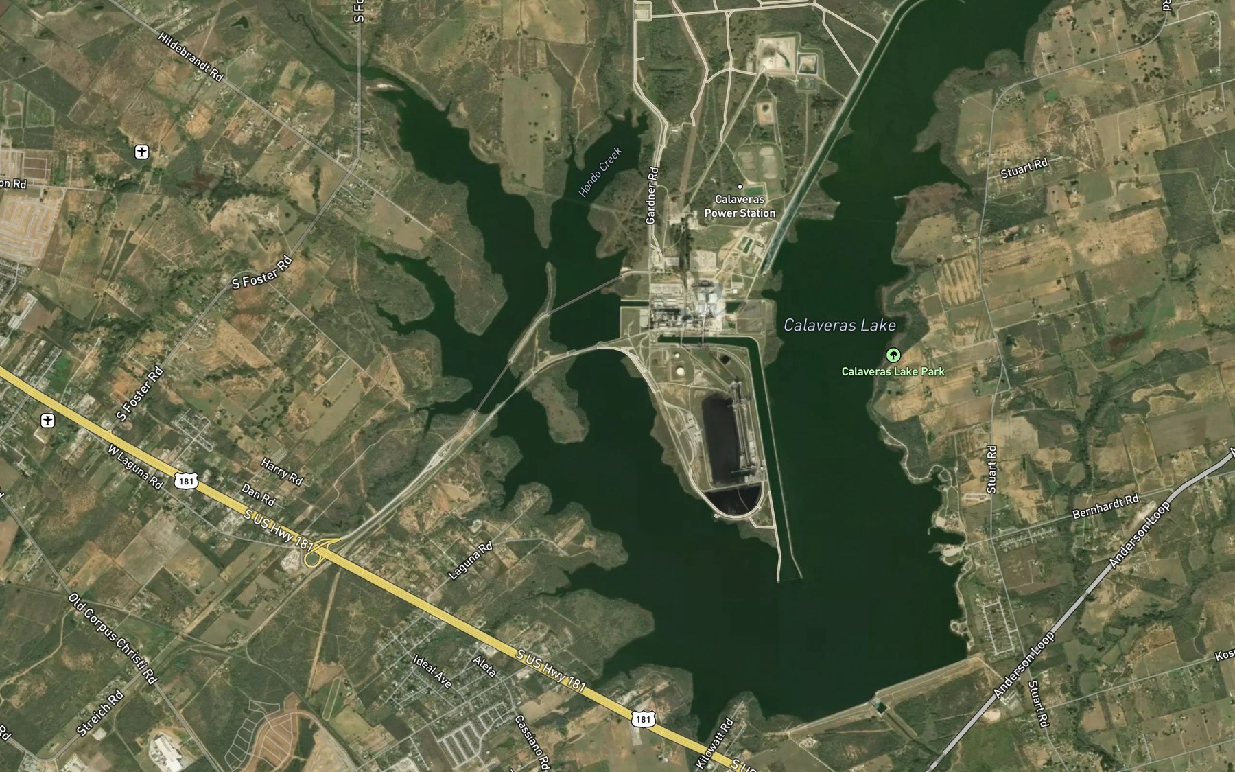 Satellite map of the Power Station