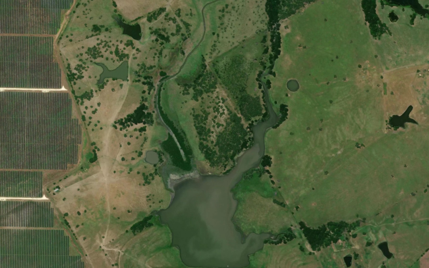 Satellite map of the Soil Conservation Service Site 138 Reservoir