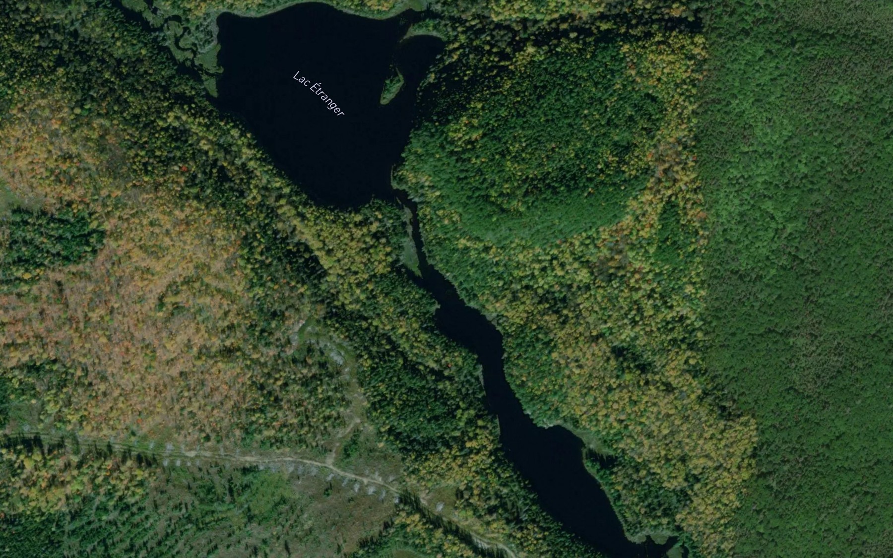 Satellite map of the Lac Etranger