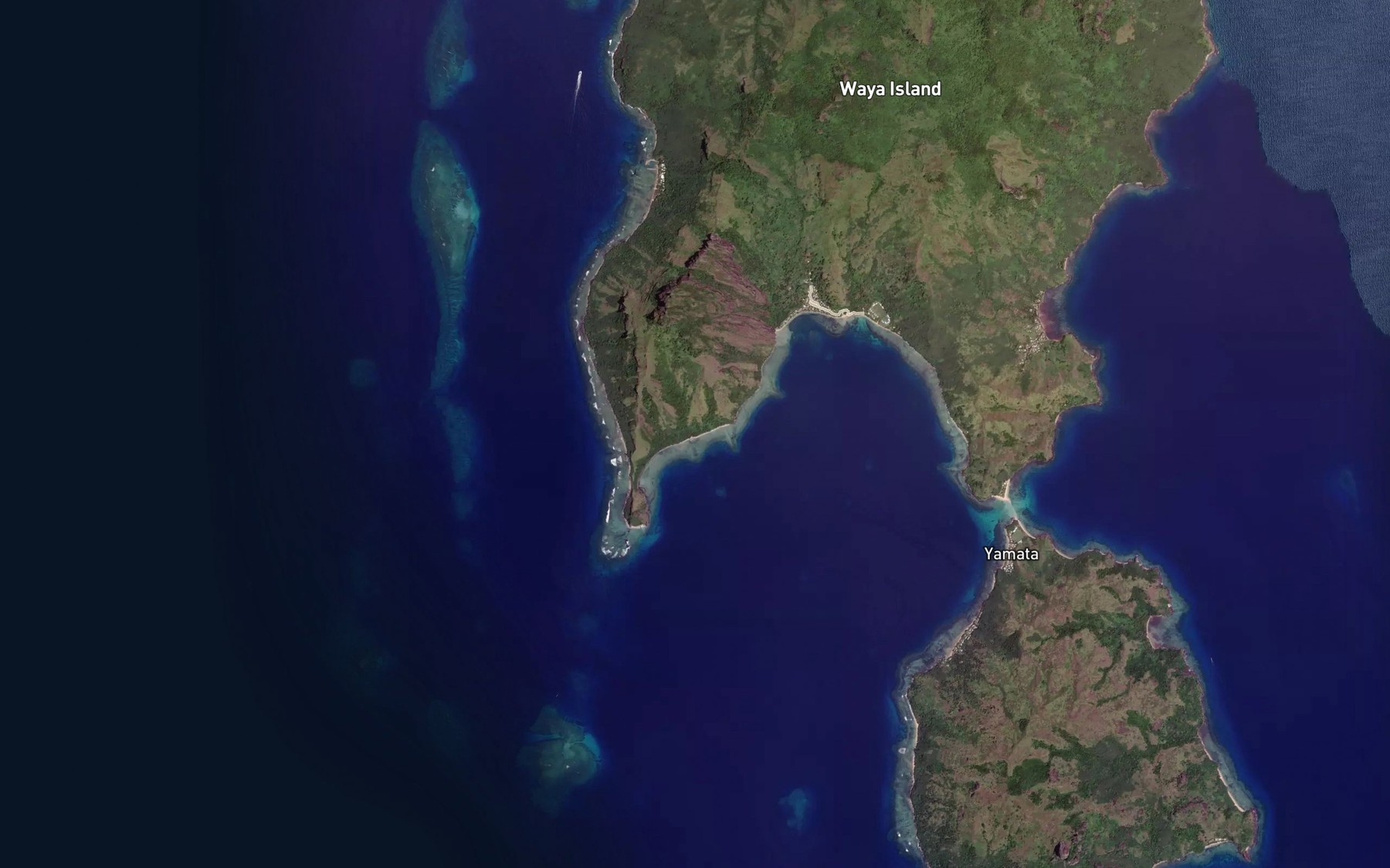 Satellite map of the Akali Creek