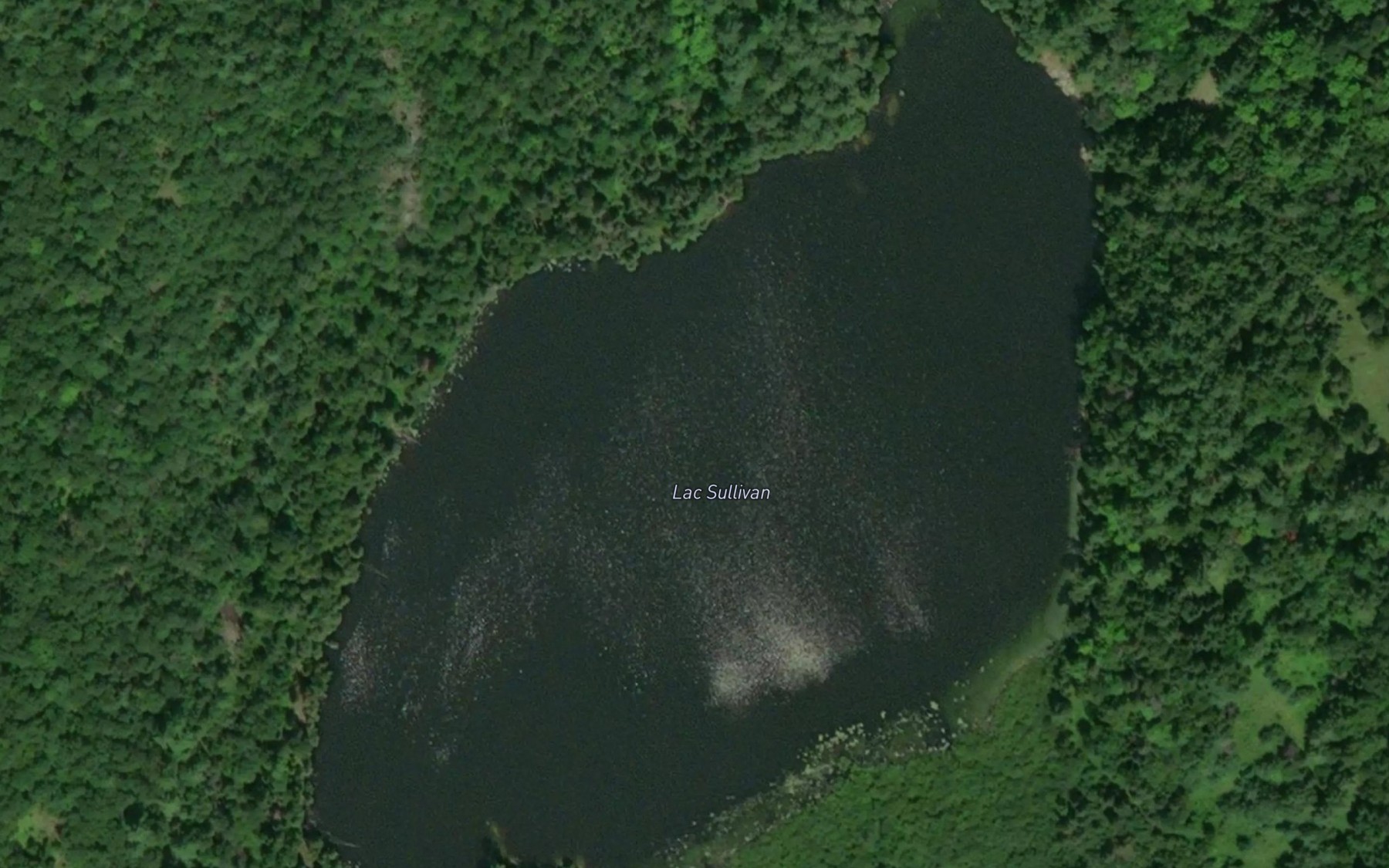 Satellite map of the Lac Sullivan