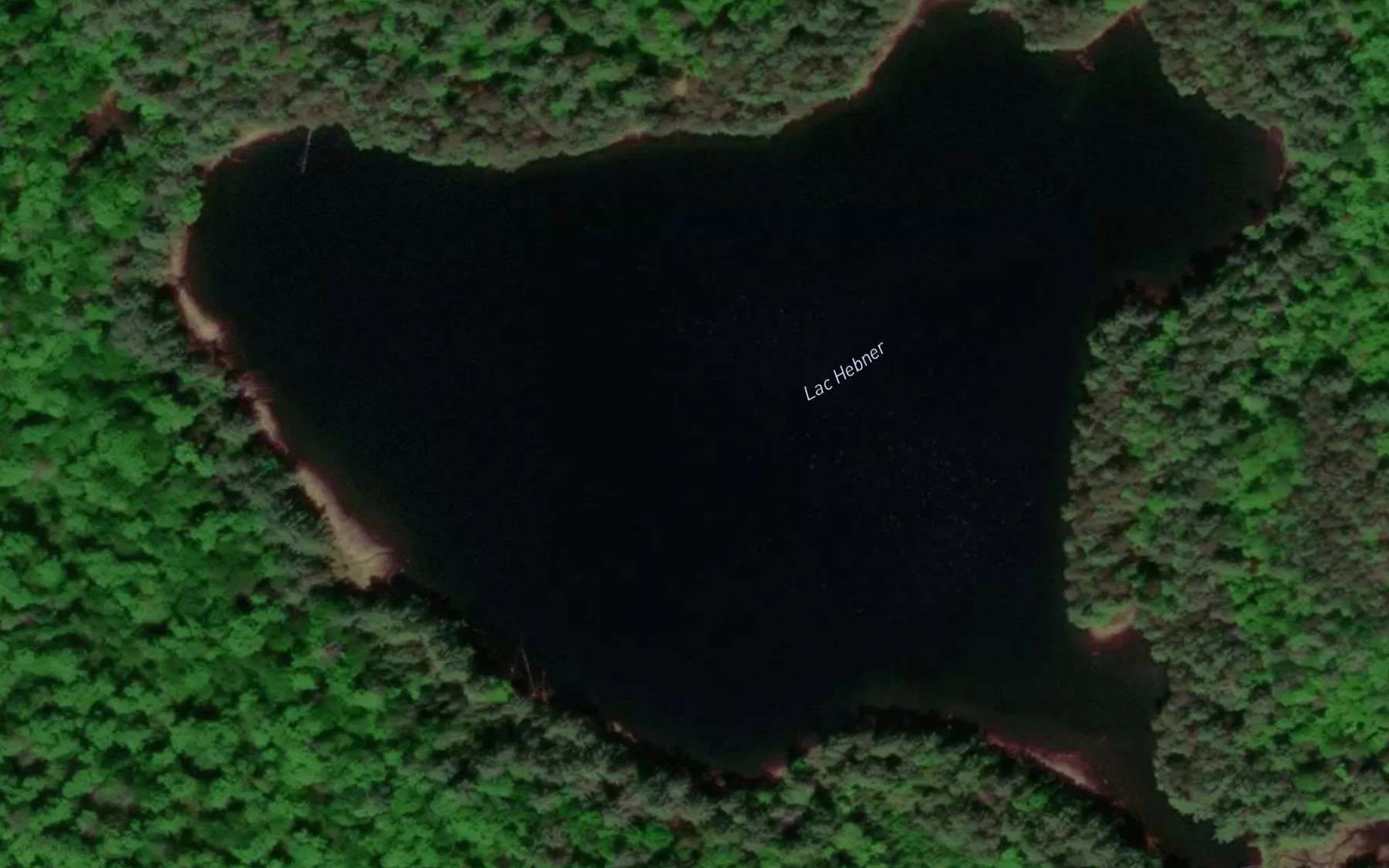 Satellite map of the Lac Hebner