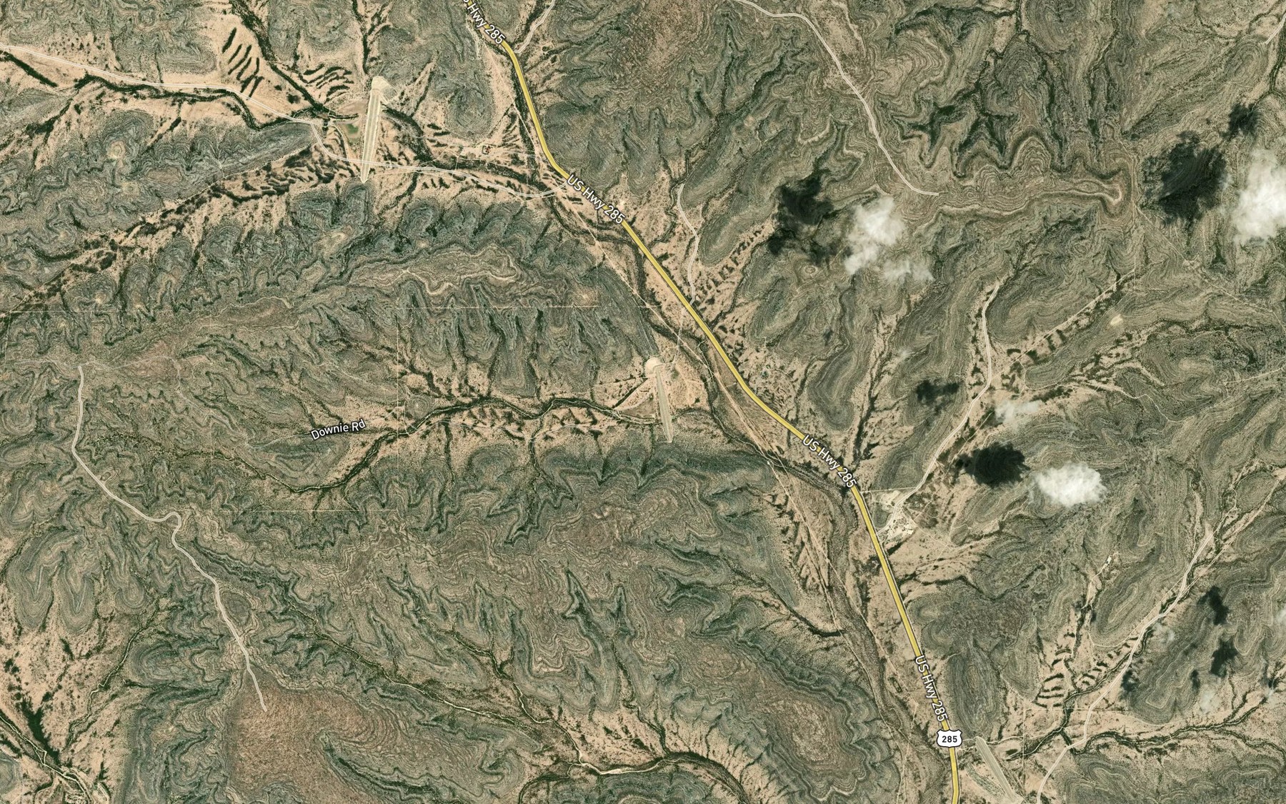 Satellite map of the Soil Conservation Service Site 8 Reservoir
