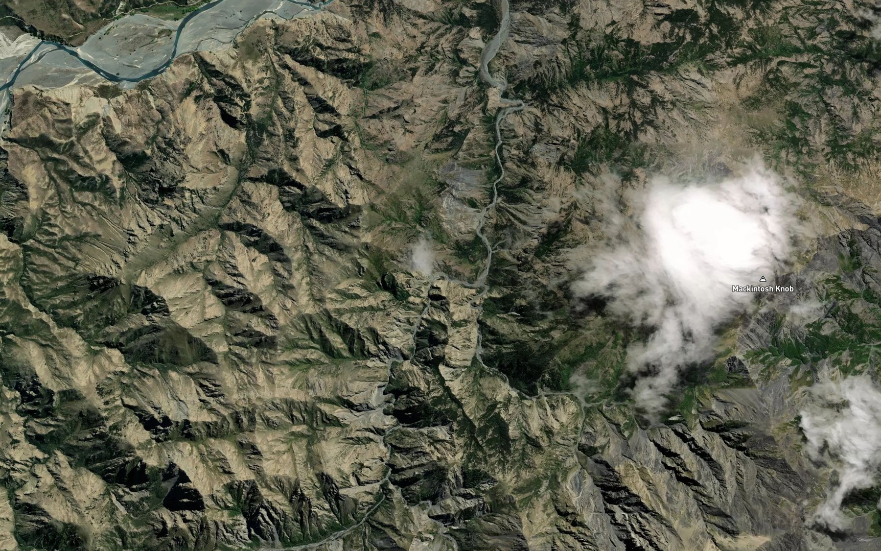 Satellite map of the Doddemeade Stream