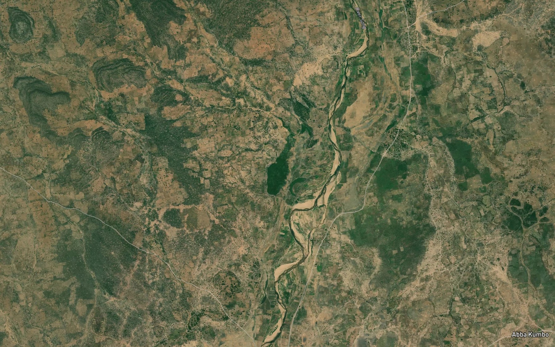 Satellite map of the Lake Belelalo