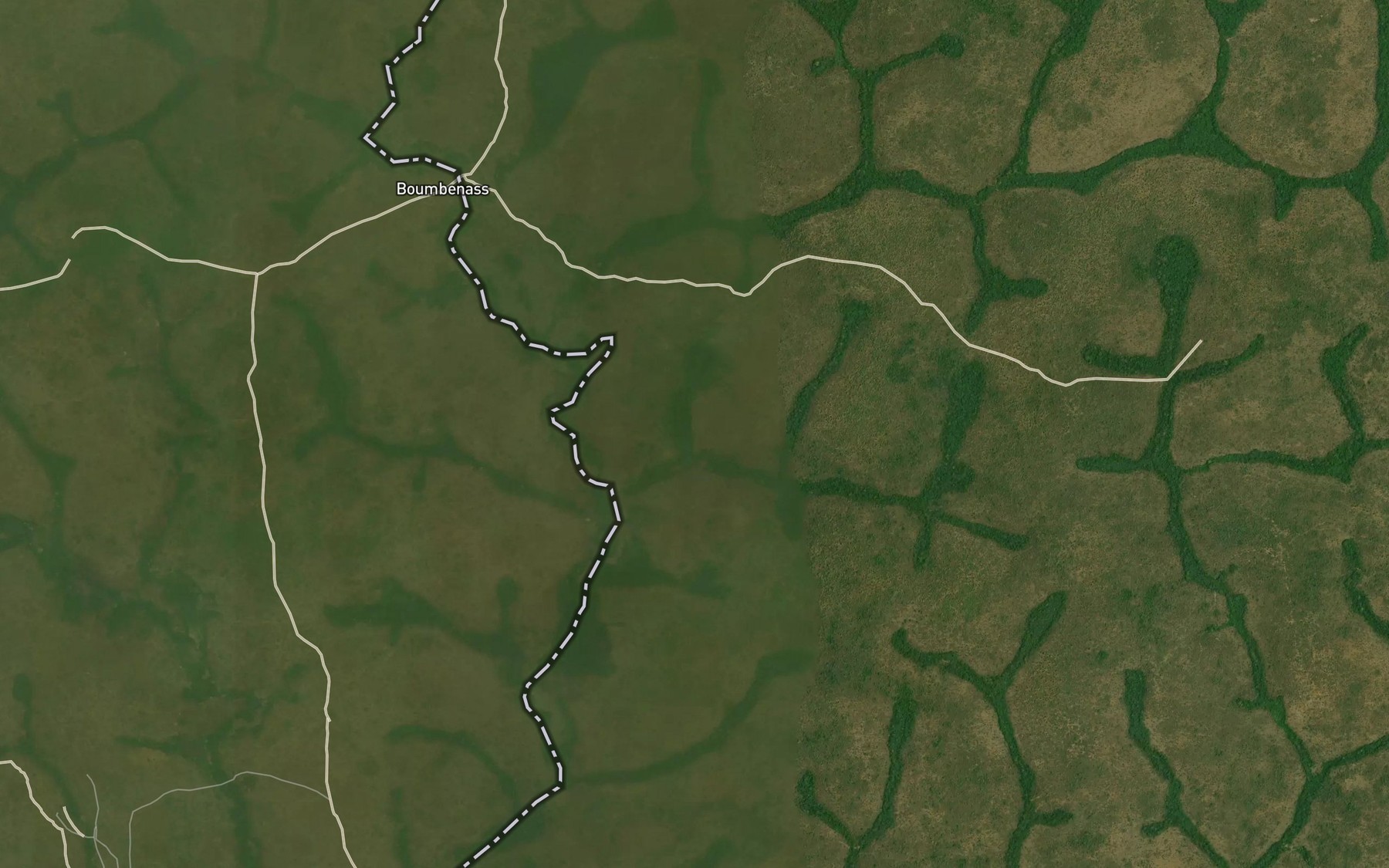 Satellite map of the Danabili