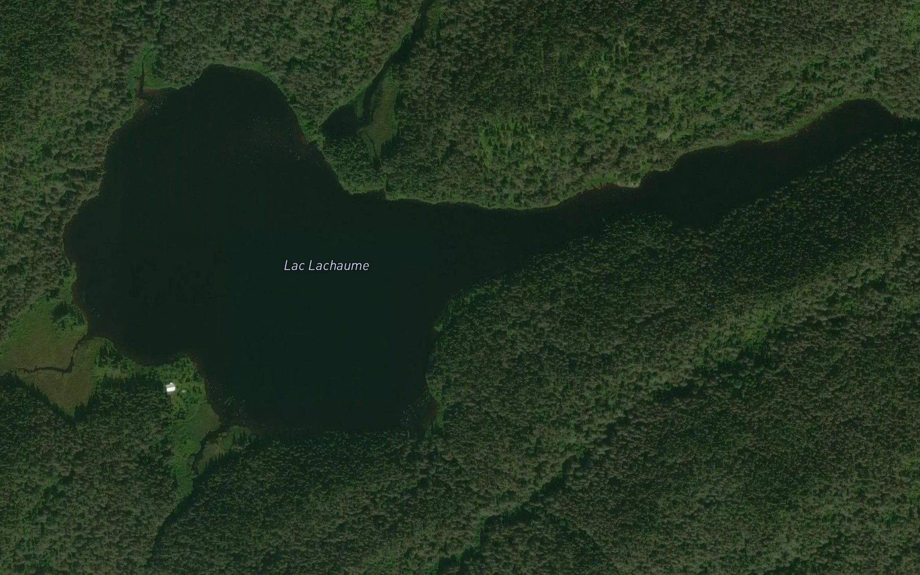Satellite map of the Lac Lachaume