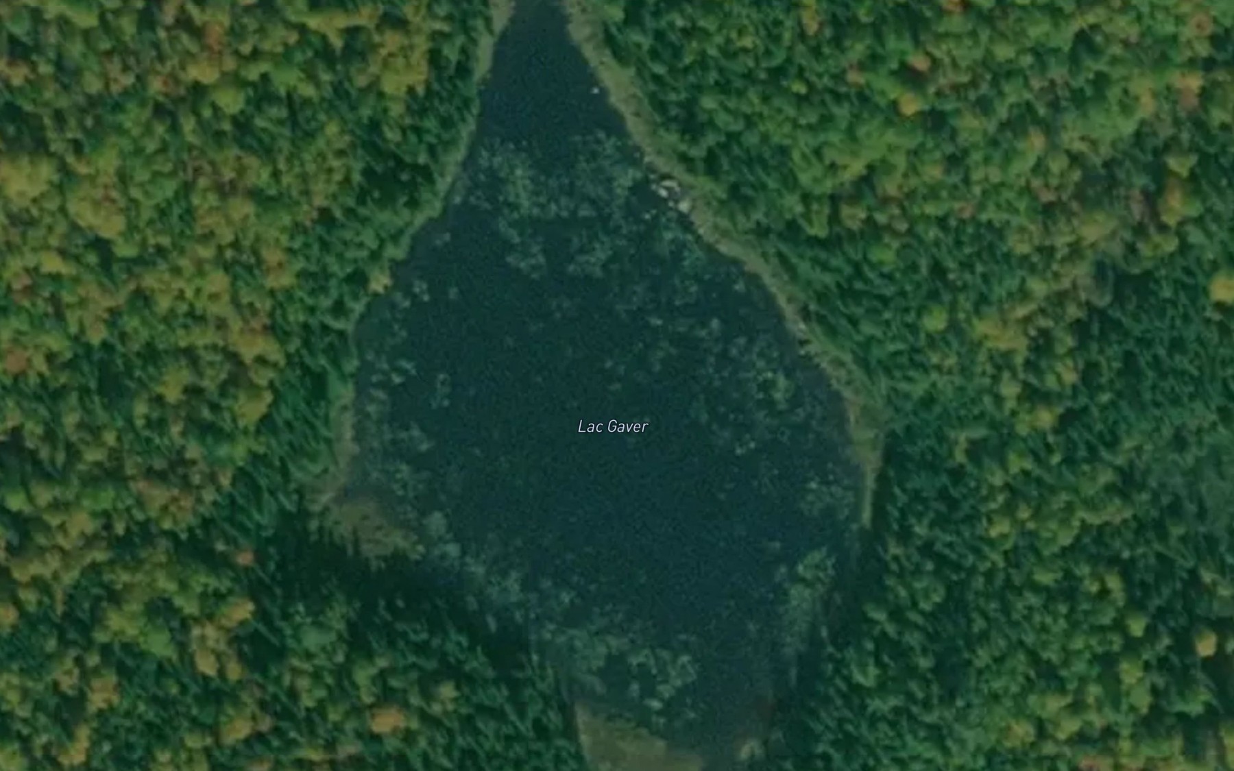 Satellite map of the Lac Gaver