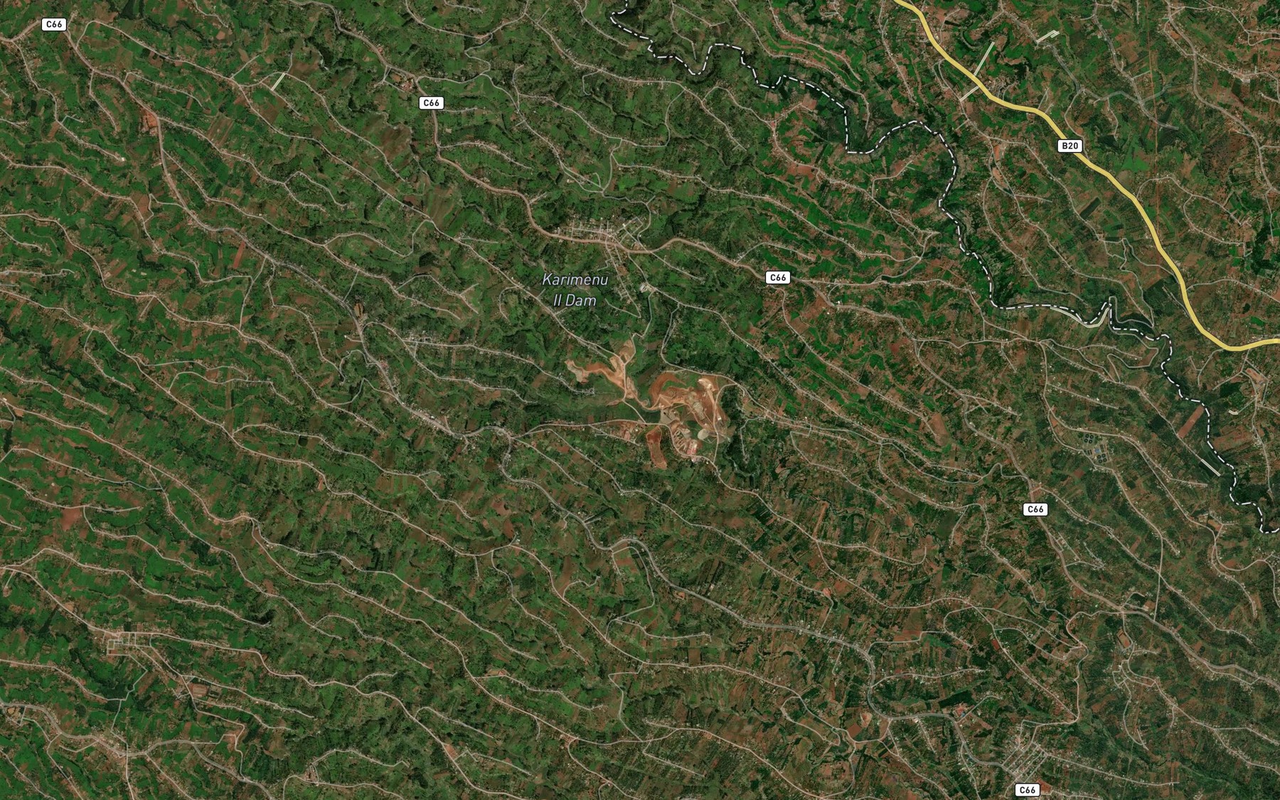 Satellite map of the Karimenu