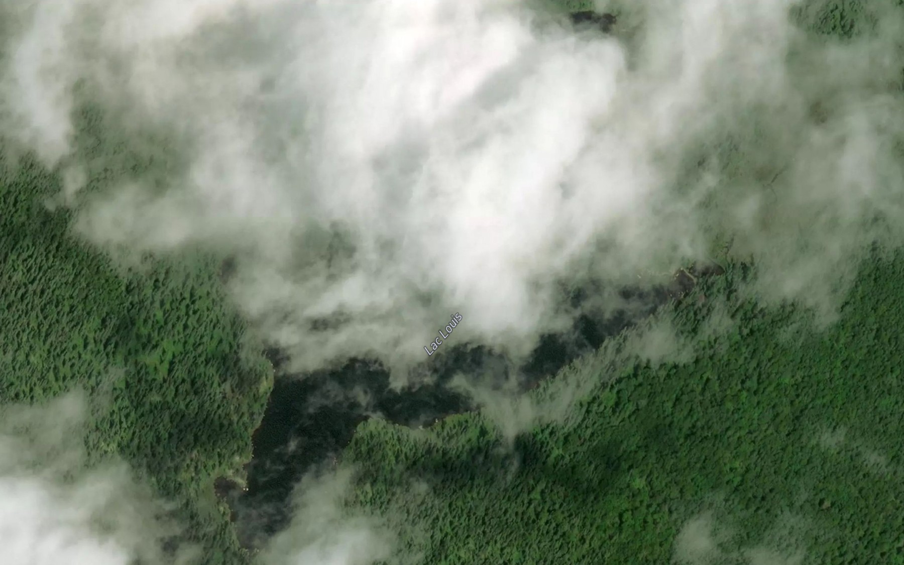 Satellite map of the Lac Louis