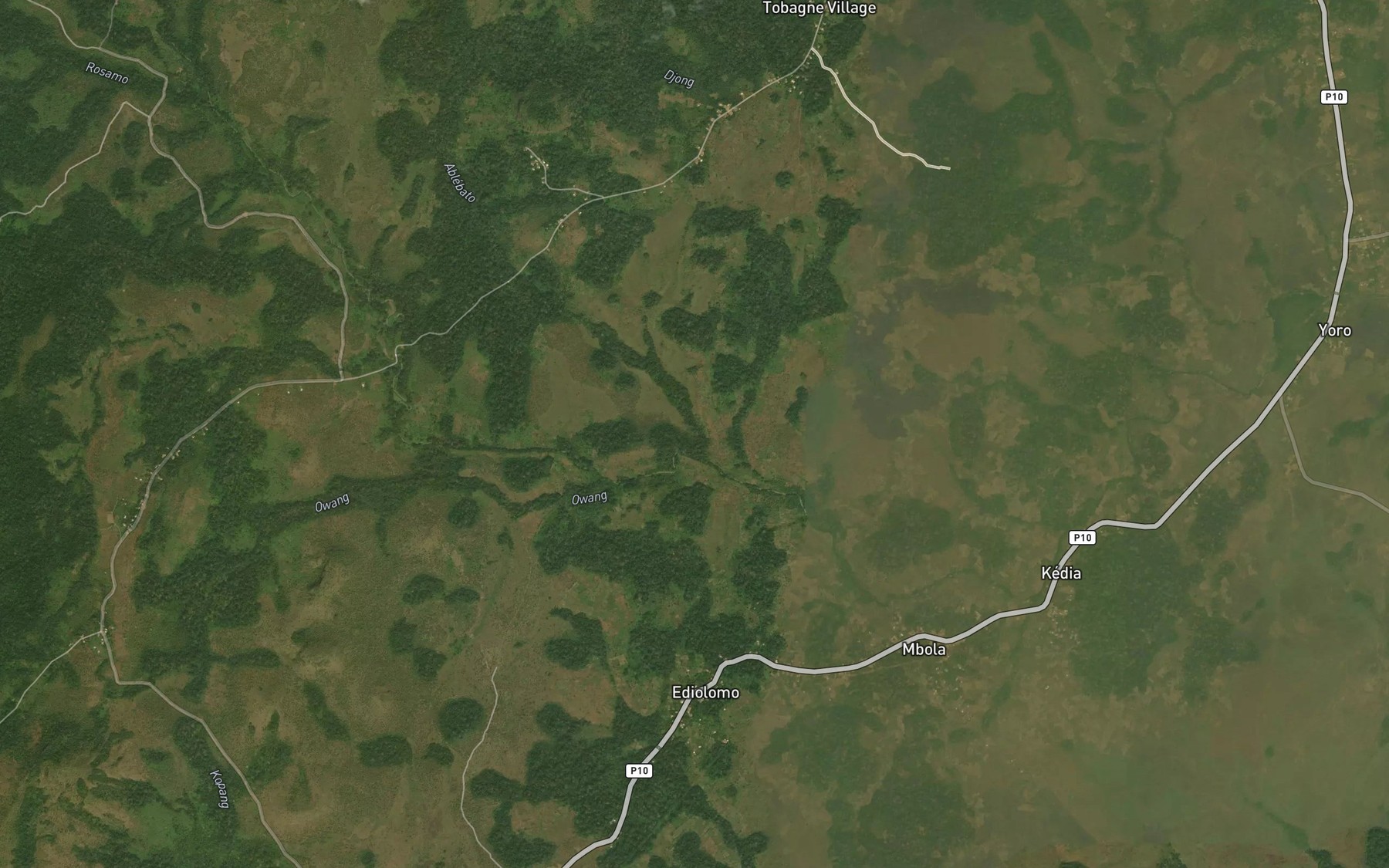 Satellite map of the Ablebato