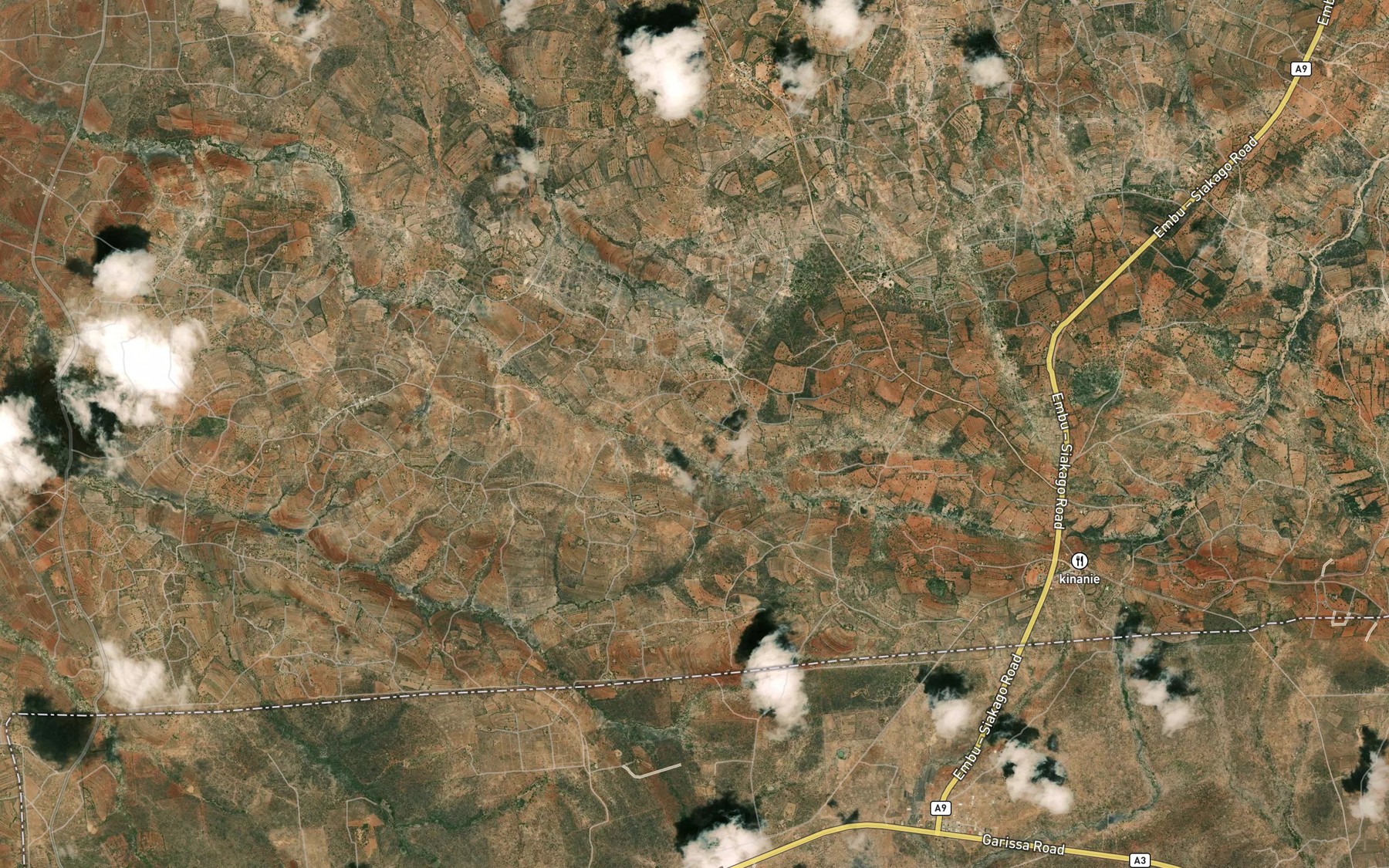 Satellite map of the Kiangeli
