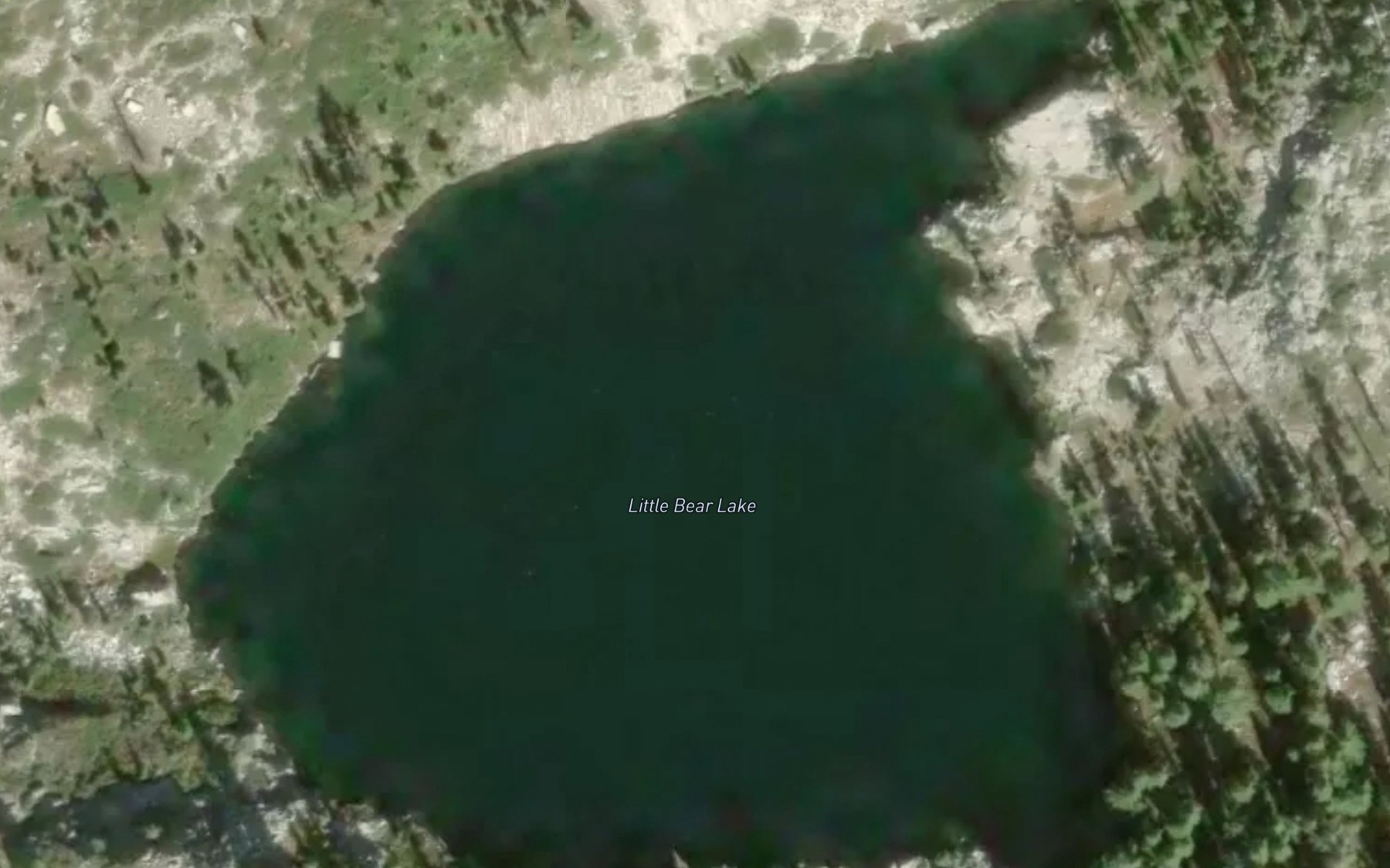Satellite map of the Little Bear Lake