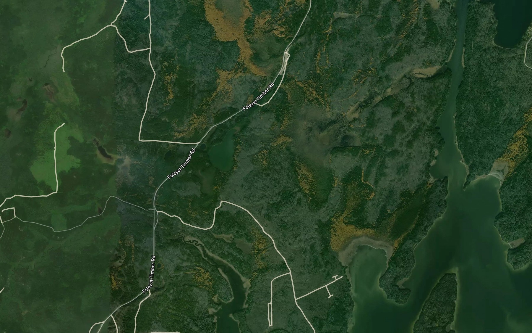 Satellite map of the Cornice Creek