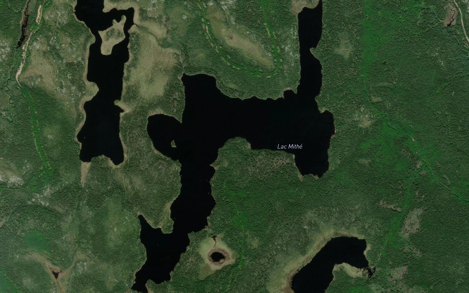Satellite map of the Lac Mithe