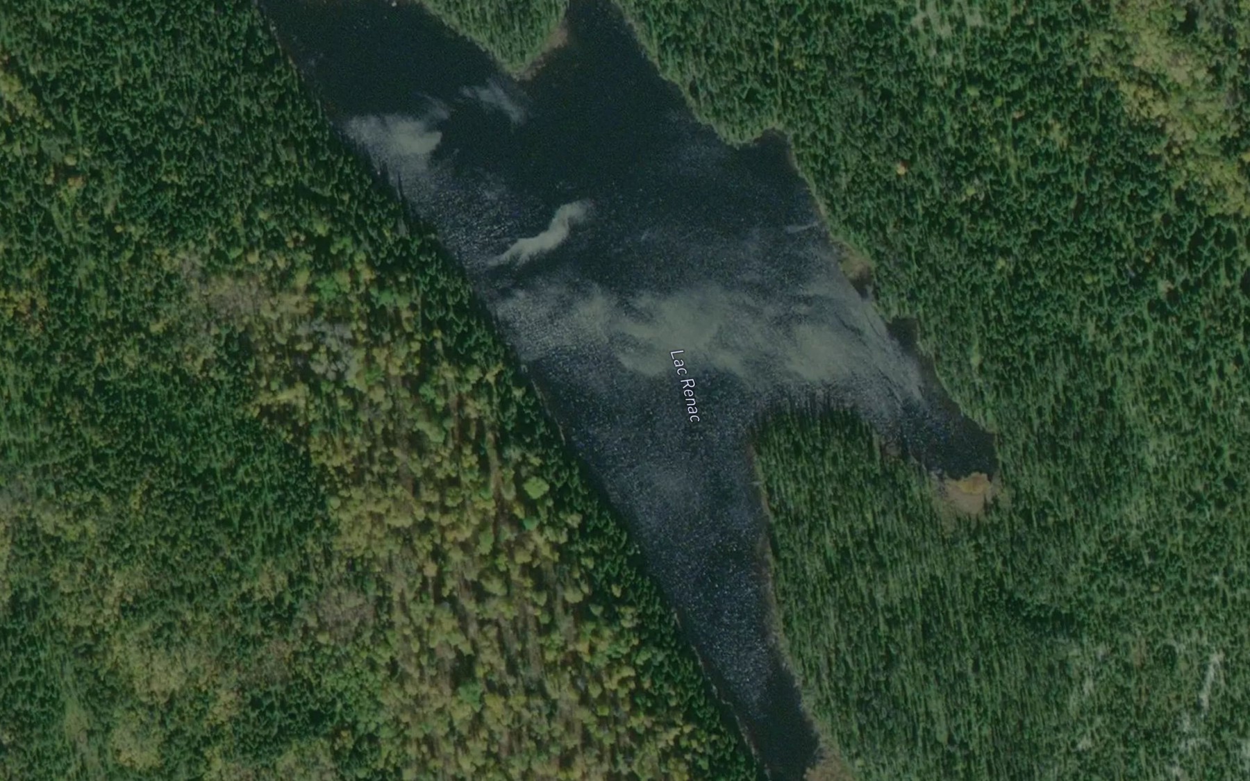 Satellite map of the Lac Renac