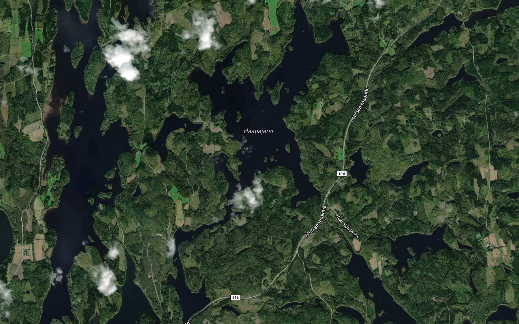 Satellite map of the Haapajarvi