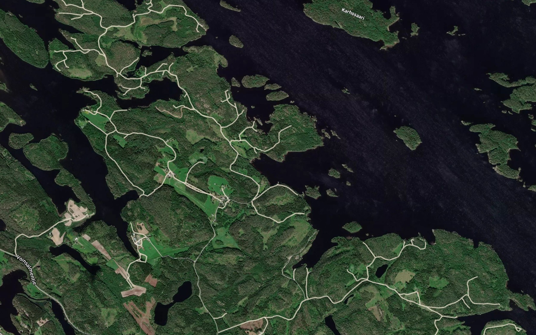 Satellite map of the Repolahti
