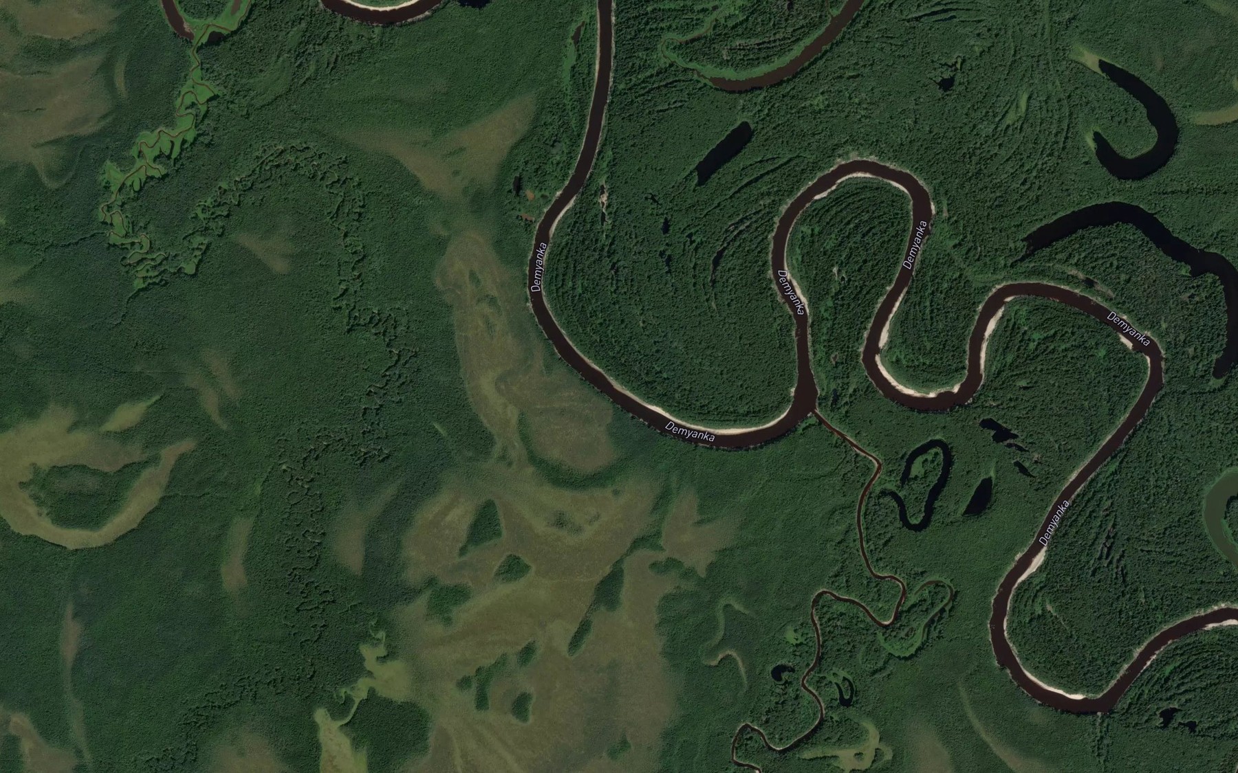 Satellite map of the Bol'shoy Kun'yak