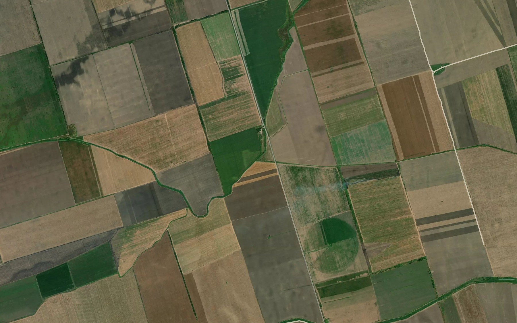 Satellite map of the Pervyy Kizlyarskiy Kanal