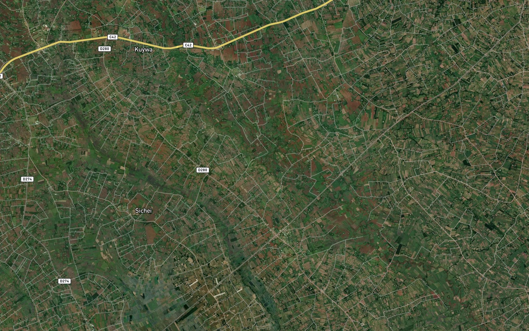 Satellite map of the Kibisi