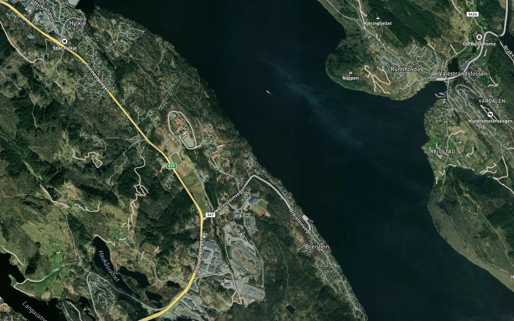 Satellite map of the Vollavika
