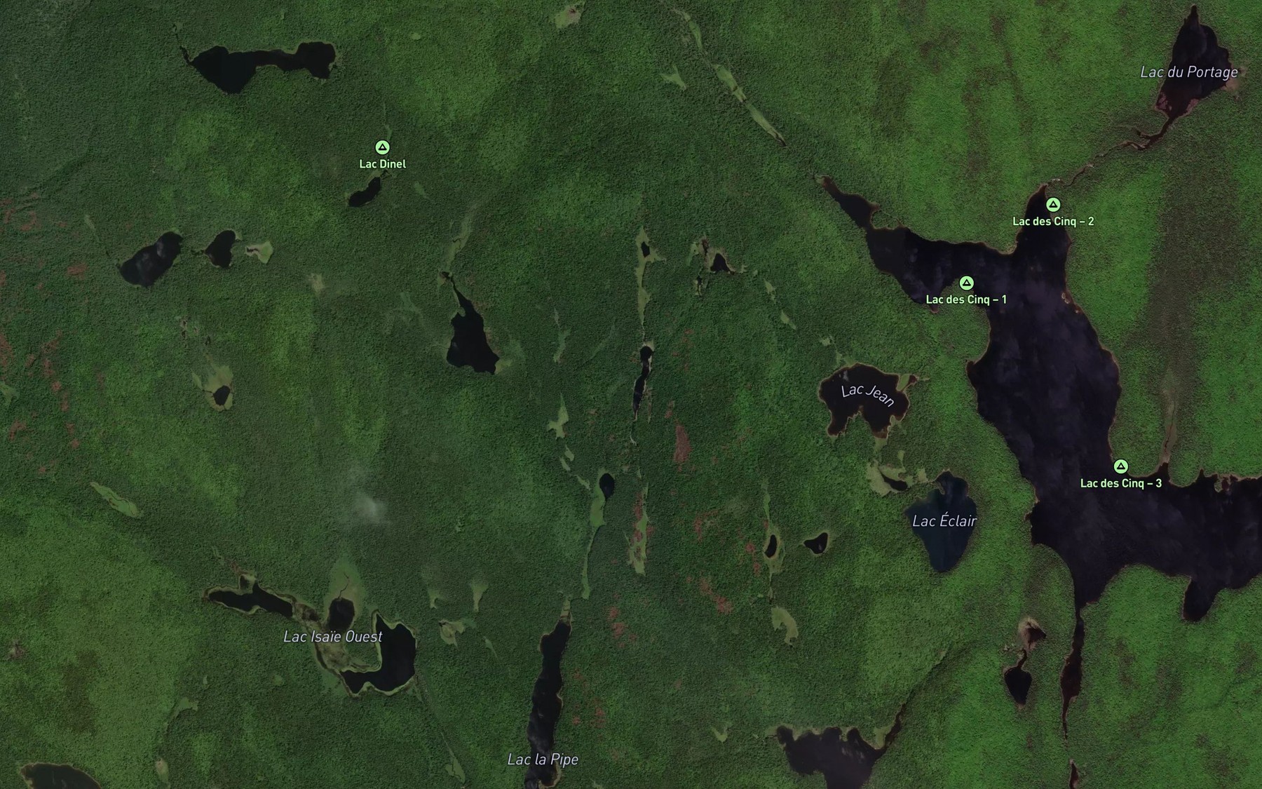 Satellite map of the Lac Journet