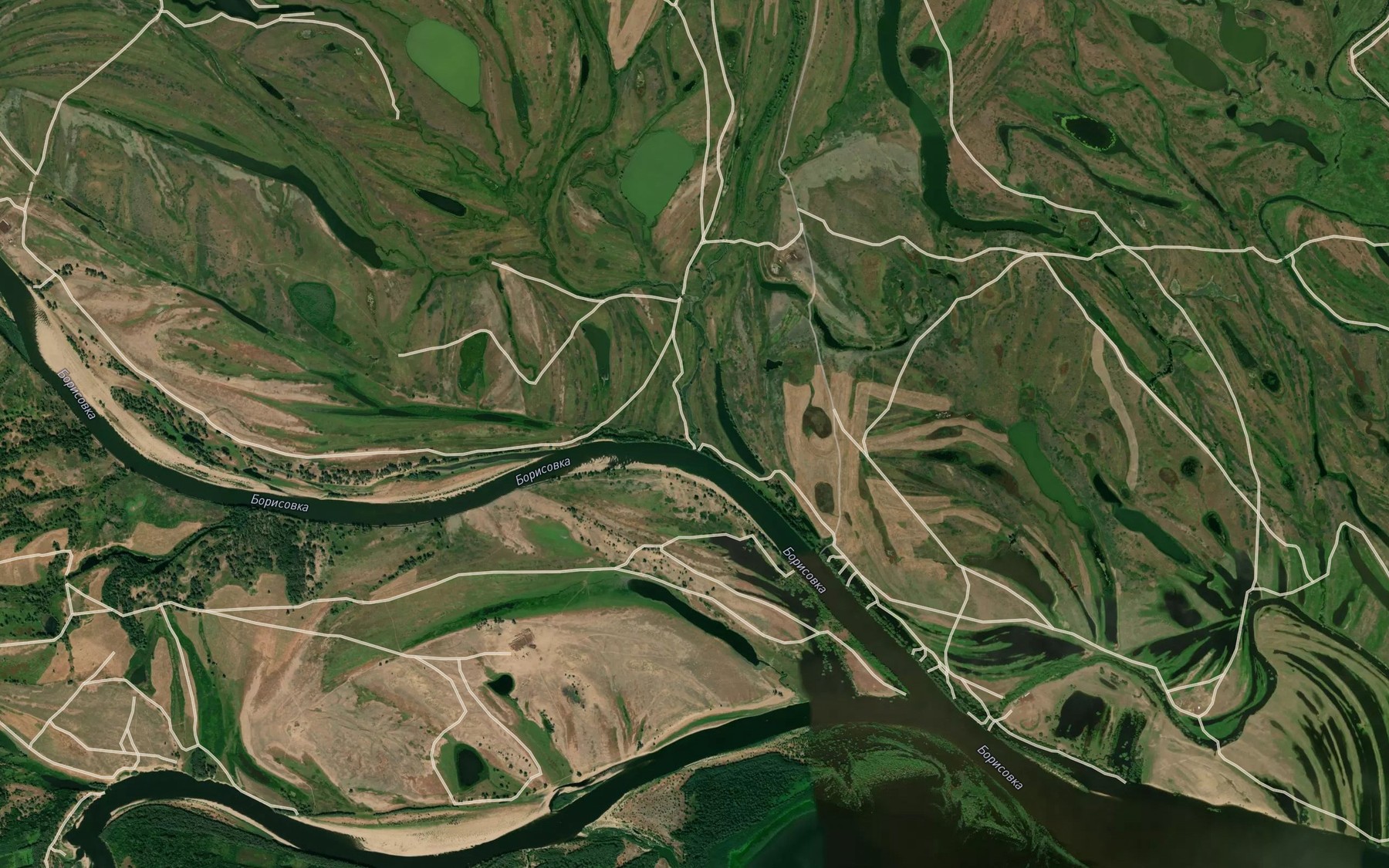 Satellite map of the Yerik Peschanyy