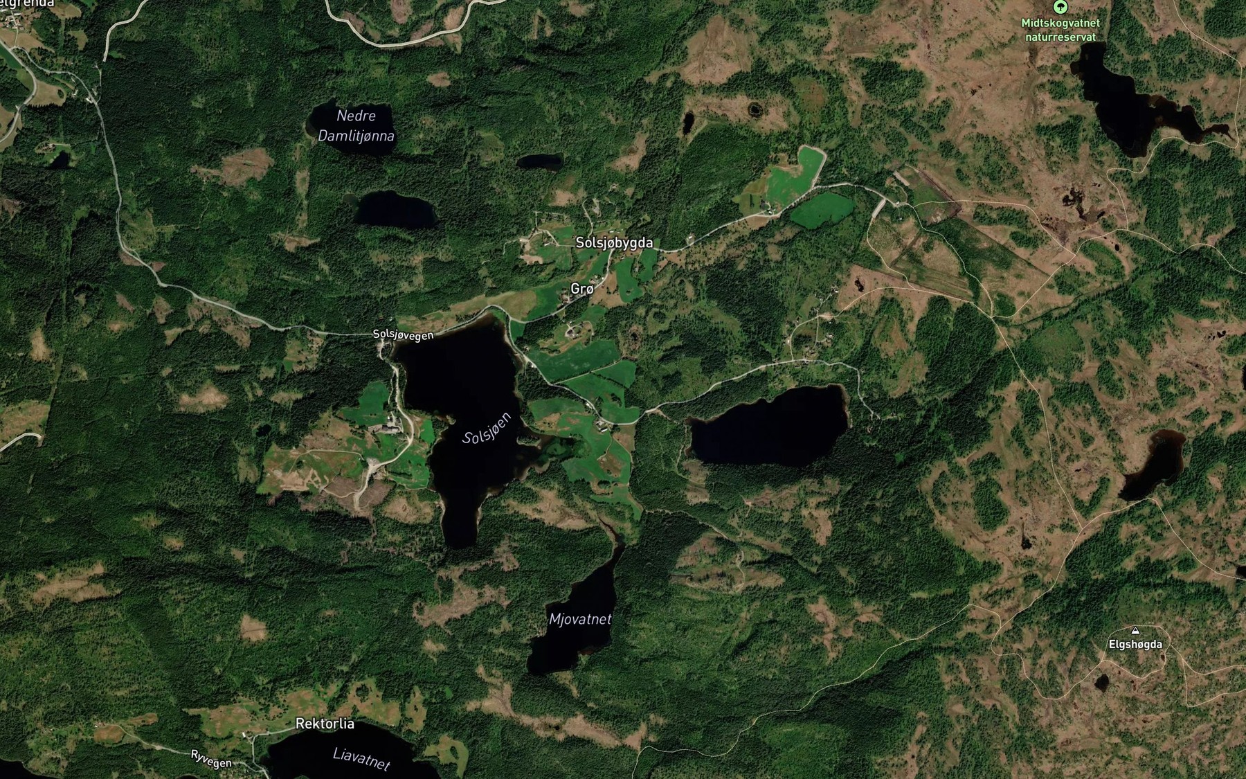 Satellite map of the Snotonbekken