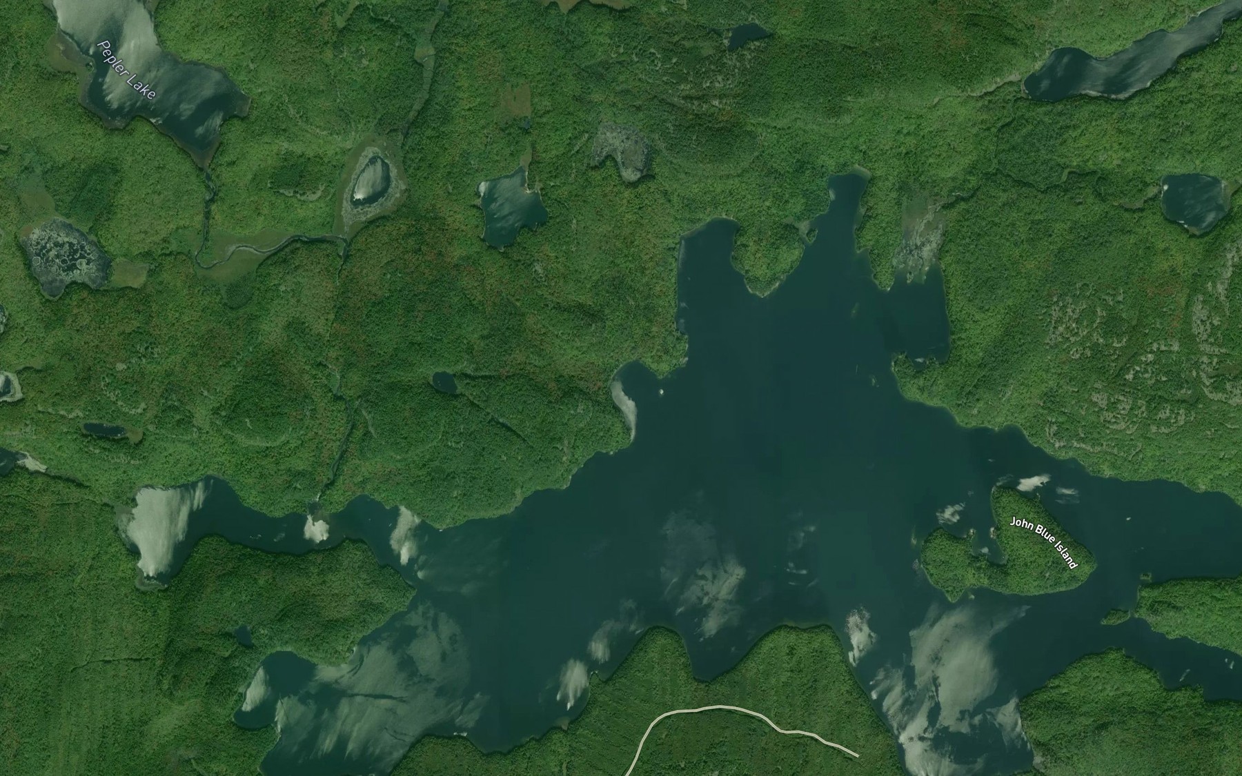 Satellite map of the Crookes Bay