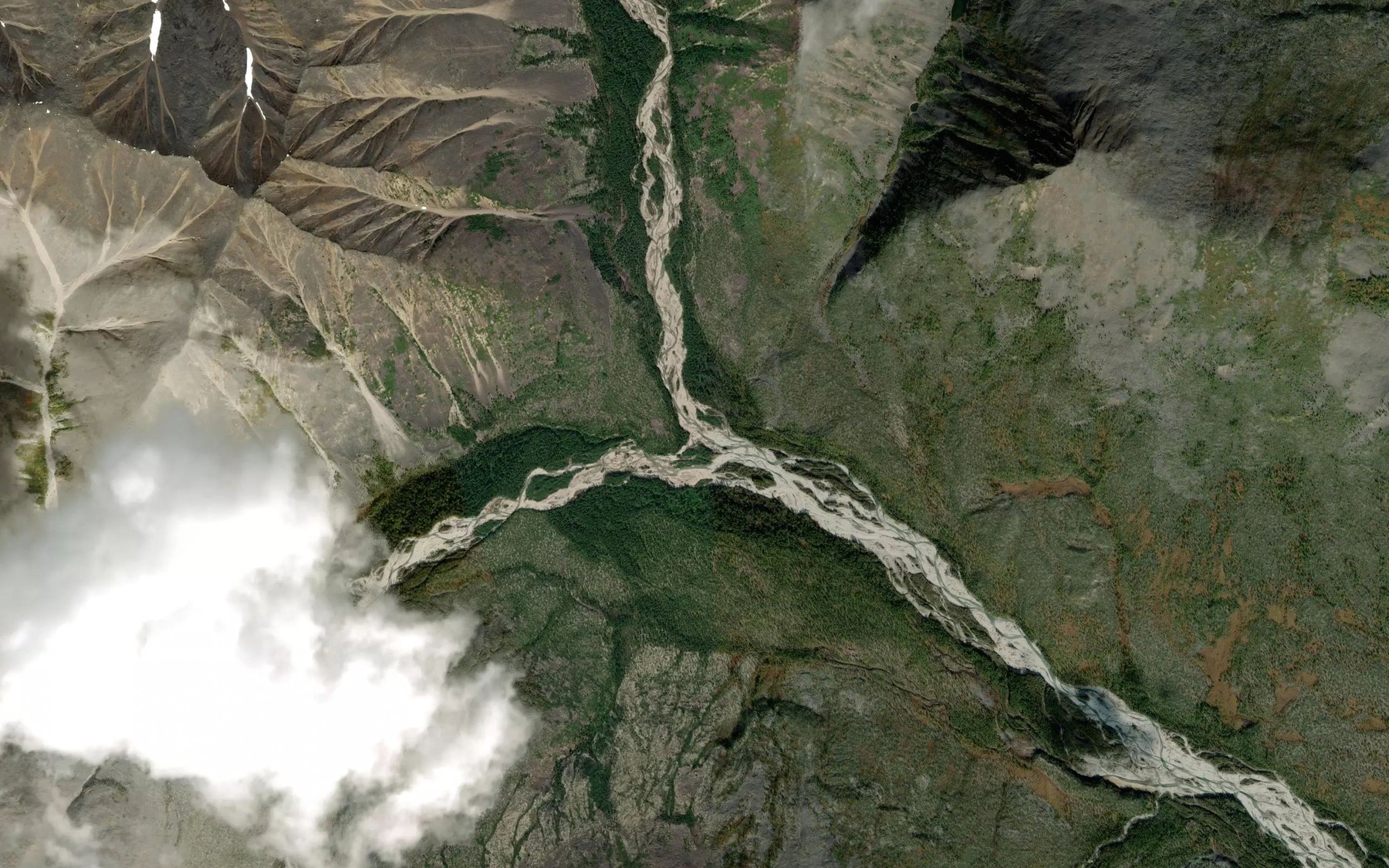 Satellite map of the Aongal-Naldzhi